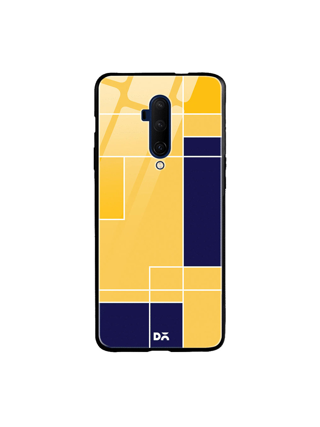

DailyObjects Yellow & Blue Banana Milkshake Blocks OnePlus 7 Pro Glass Case