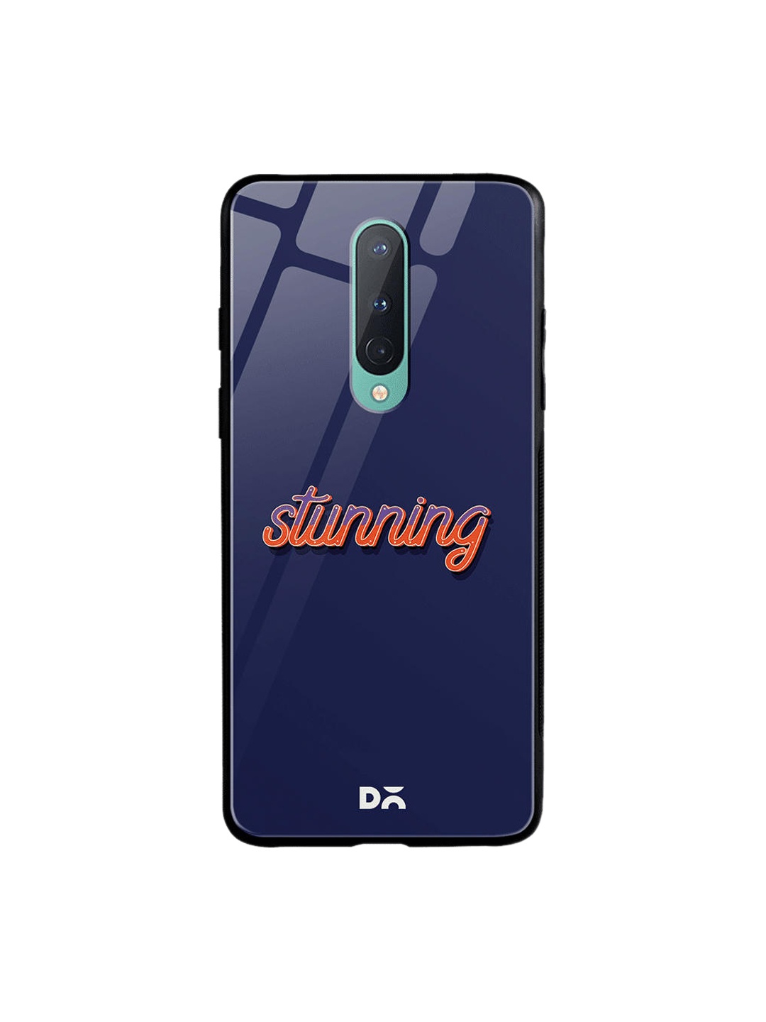 

DailyObjects Blue & Orange Stunning OnePlus 8 Glass Case