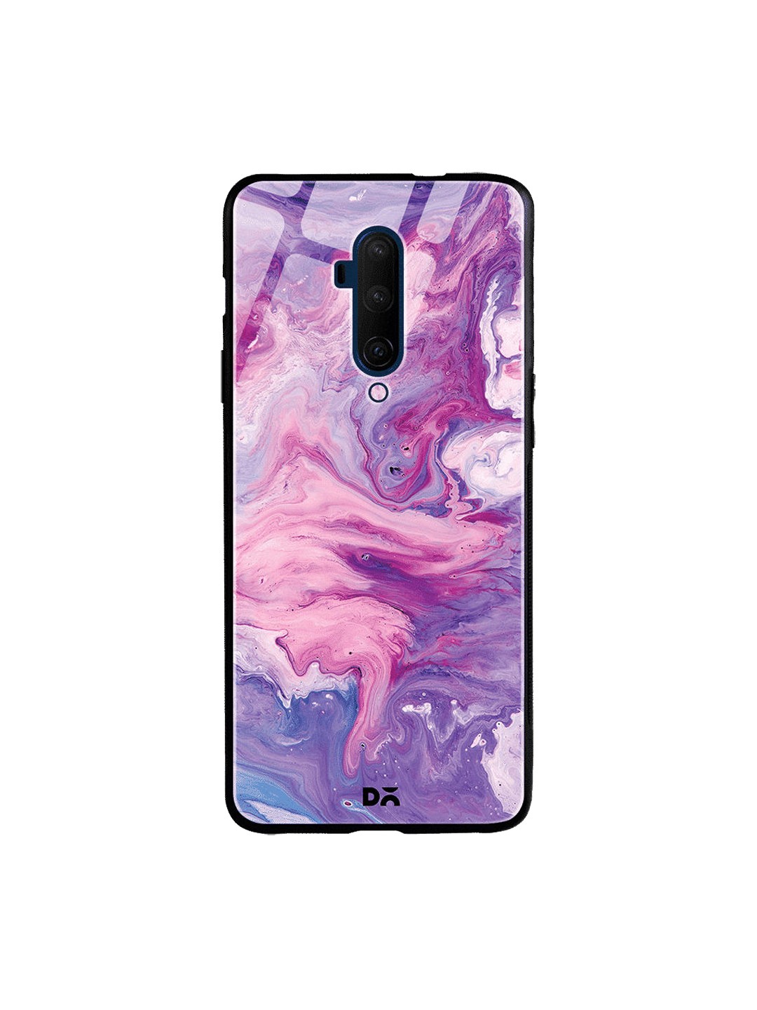 

DailyObjects Pink & Purple Marble Unicorn OnePlus 7 Pro Glass Case