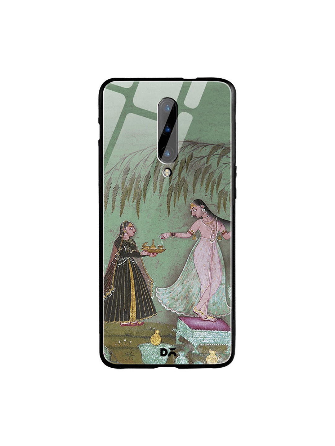 

DailyObjects Green & Pink Maids With Offerings OnePlus 7 Pro Glass Case
