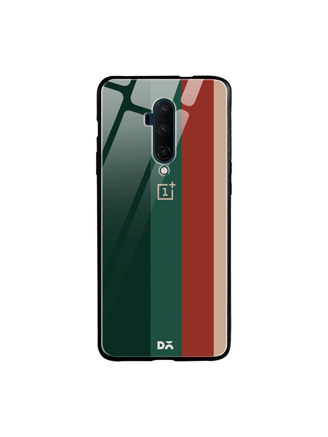 

DailyObjects Green & Red Vertical OnePlus 7 Pro Glass Case