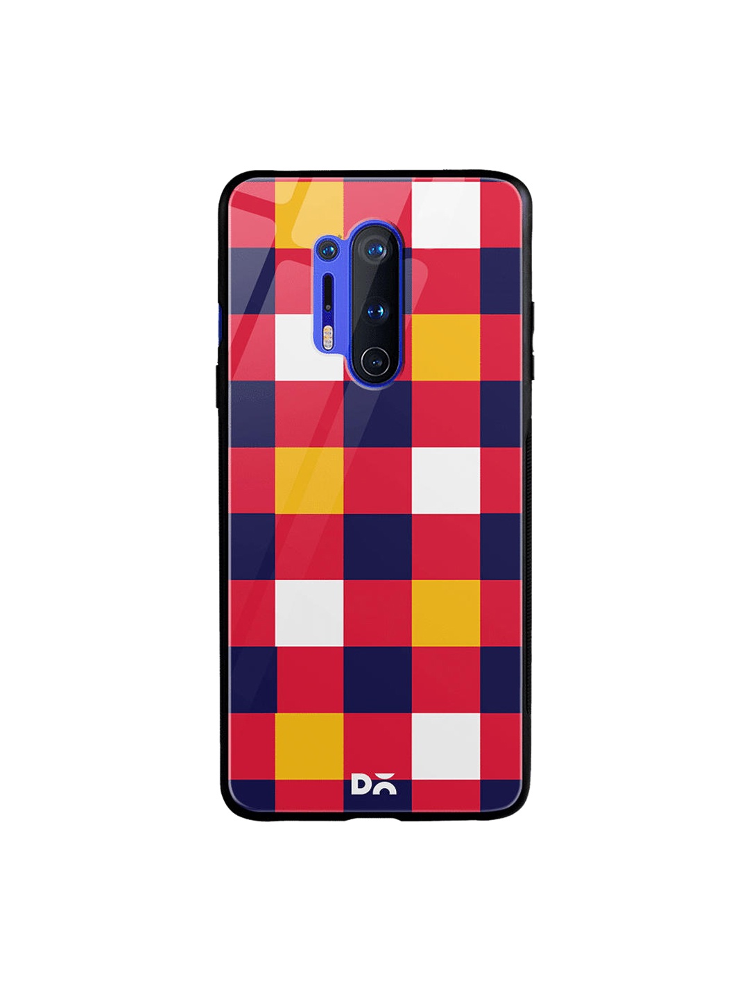 

DailyObjects Red & Blue Quartet Checks 4 OnePlus 8 Pro Glass Case