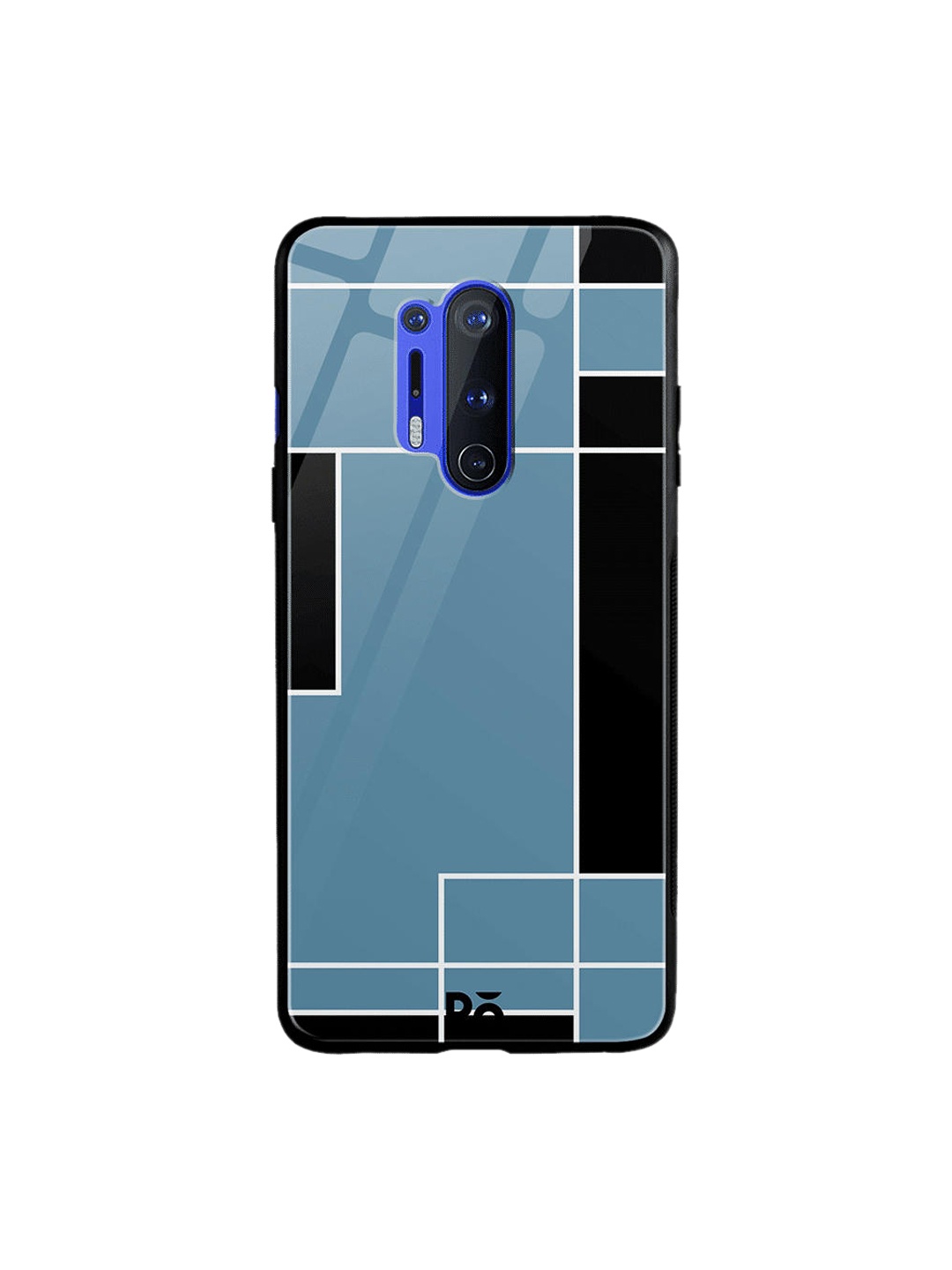 

DailyObjects Teal Blue & Black Blueberry Blocks OnePlus 8 Pro Glass Cover