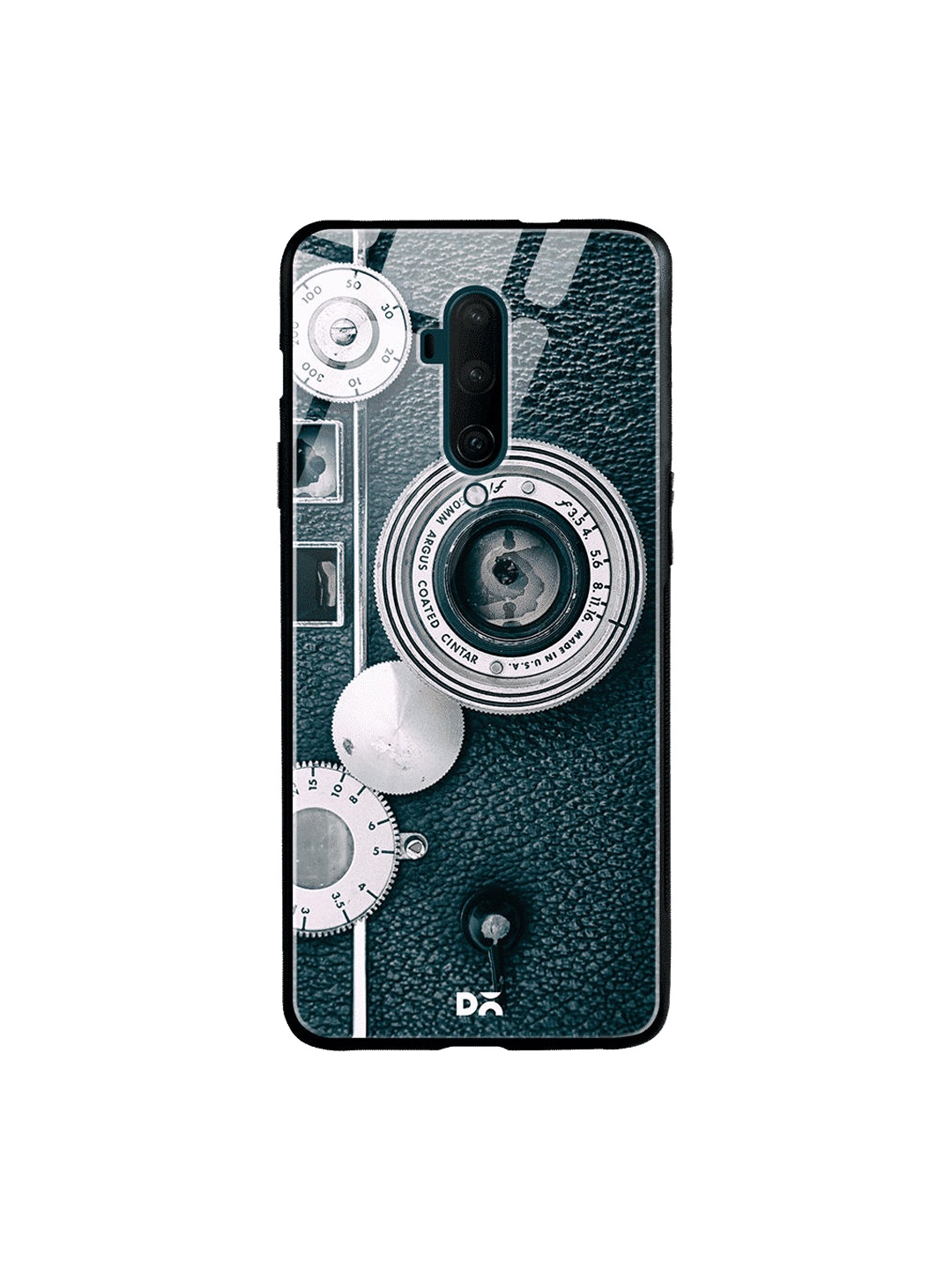 

DailyObjects Green & Silver-Toned Classic Camera 2 OnePlus 7 Pro Glass Cover