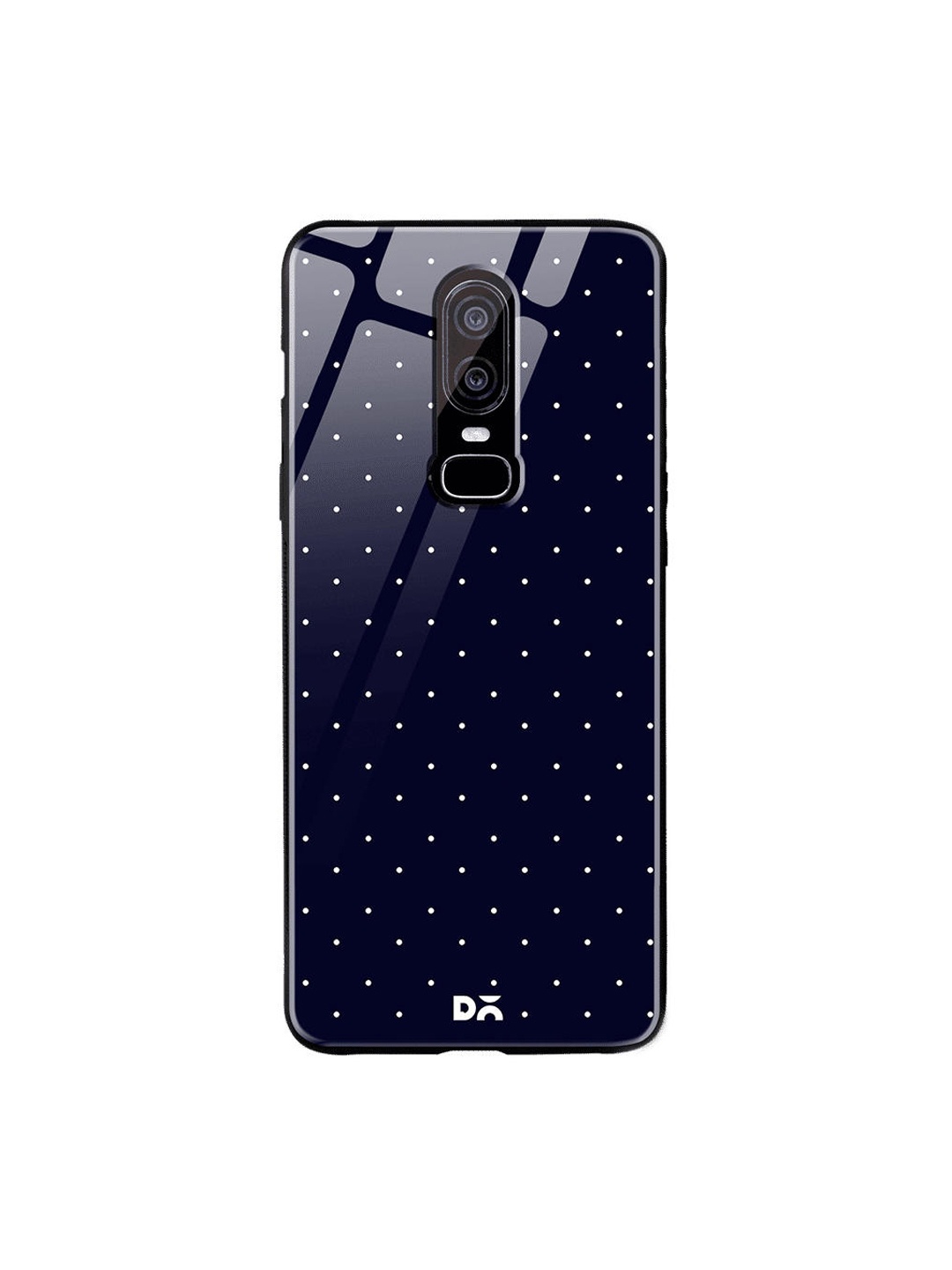 

DailyObjects Navy Blue & White Constellation Dots OnePlus 6 Glass Case