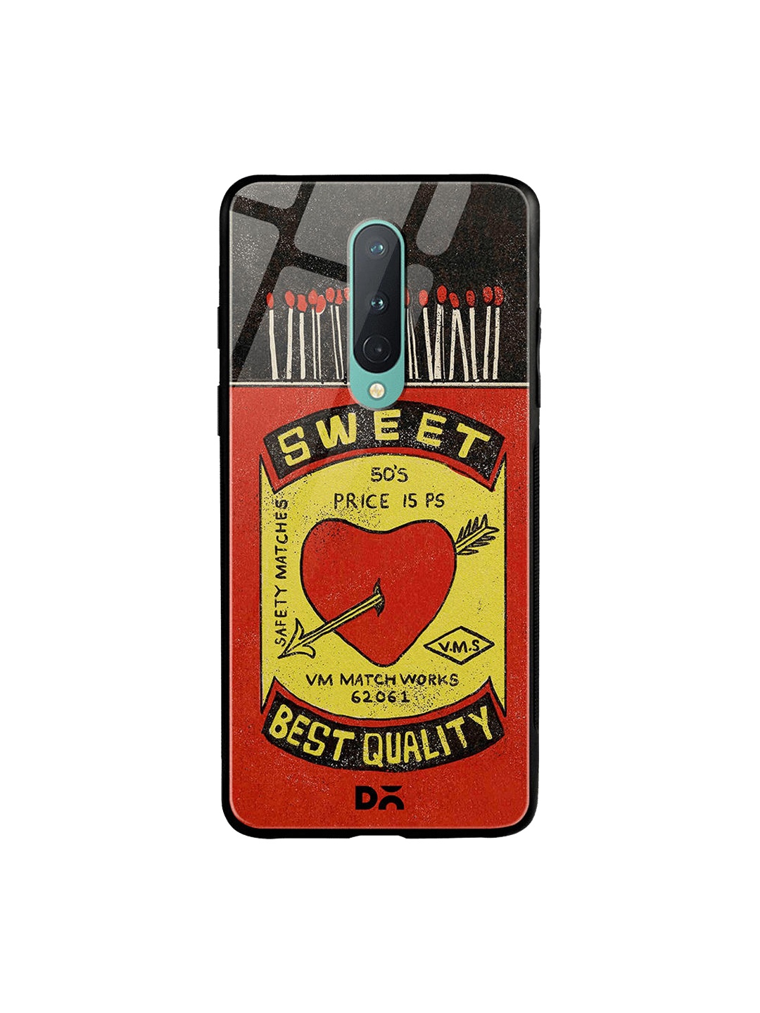 

DailyObjects Red & Yellow Sweet Matchbox OnePlus 8 Glass Case
