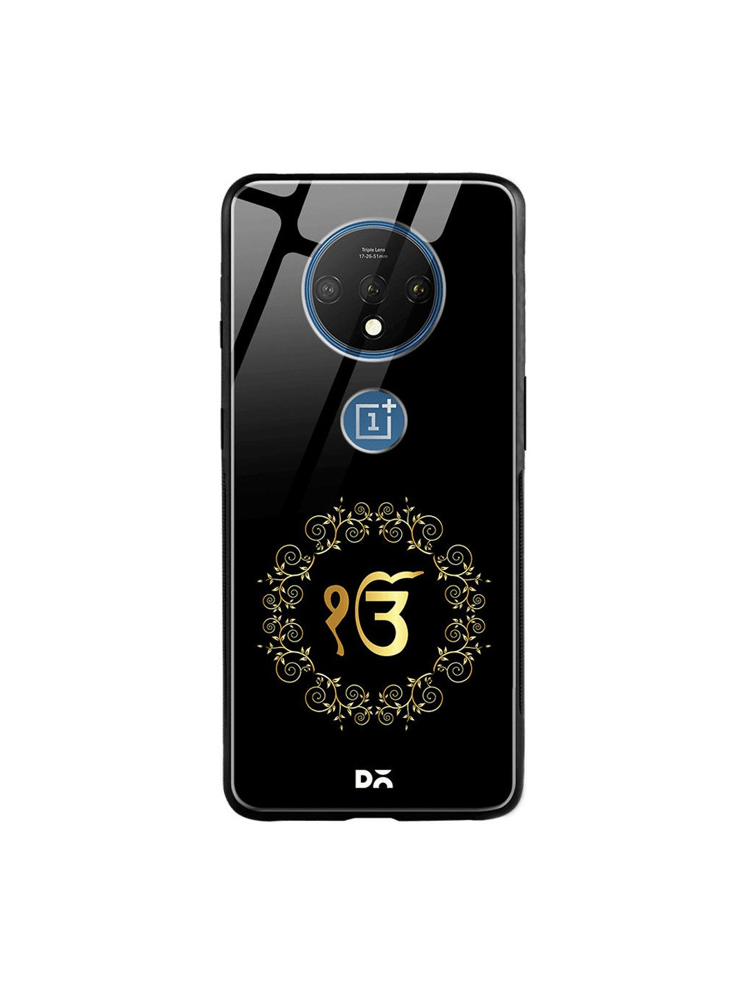 

DailyObjects Black & Gold-Toned Ek Onkar Mantr OnePlus 7T Glass Case
