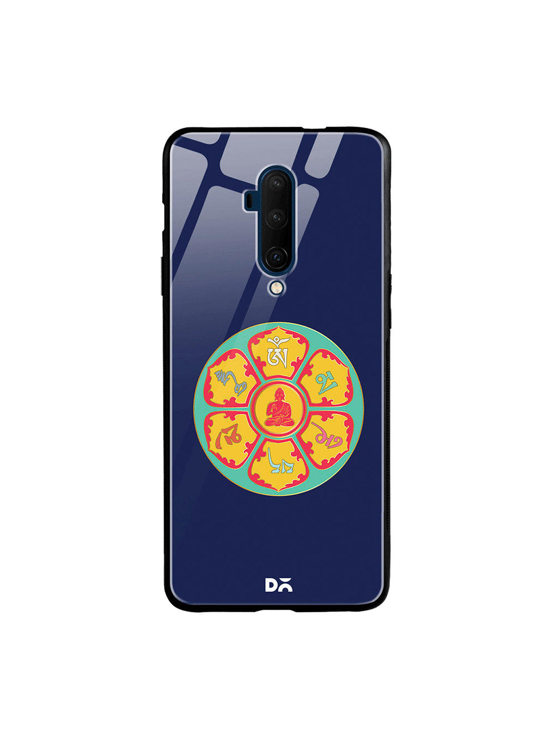 

DailyObjects Blue & Yellow Buddha Dharma Wheel OnePlus 7T Pro Glass Cover