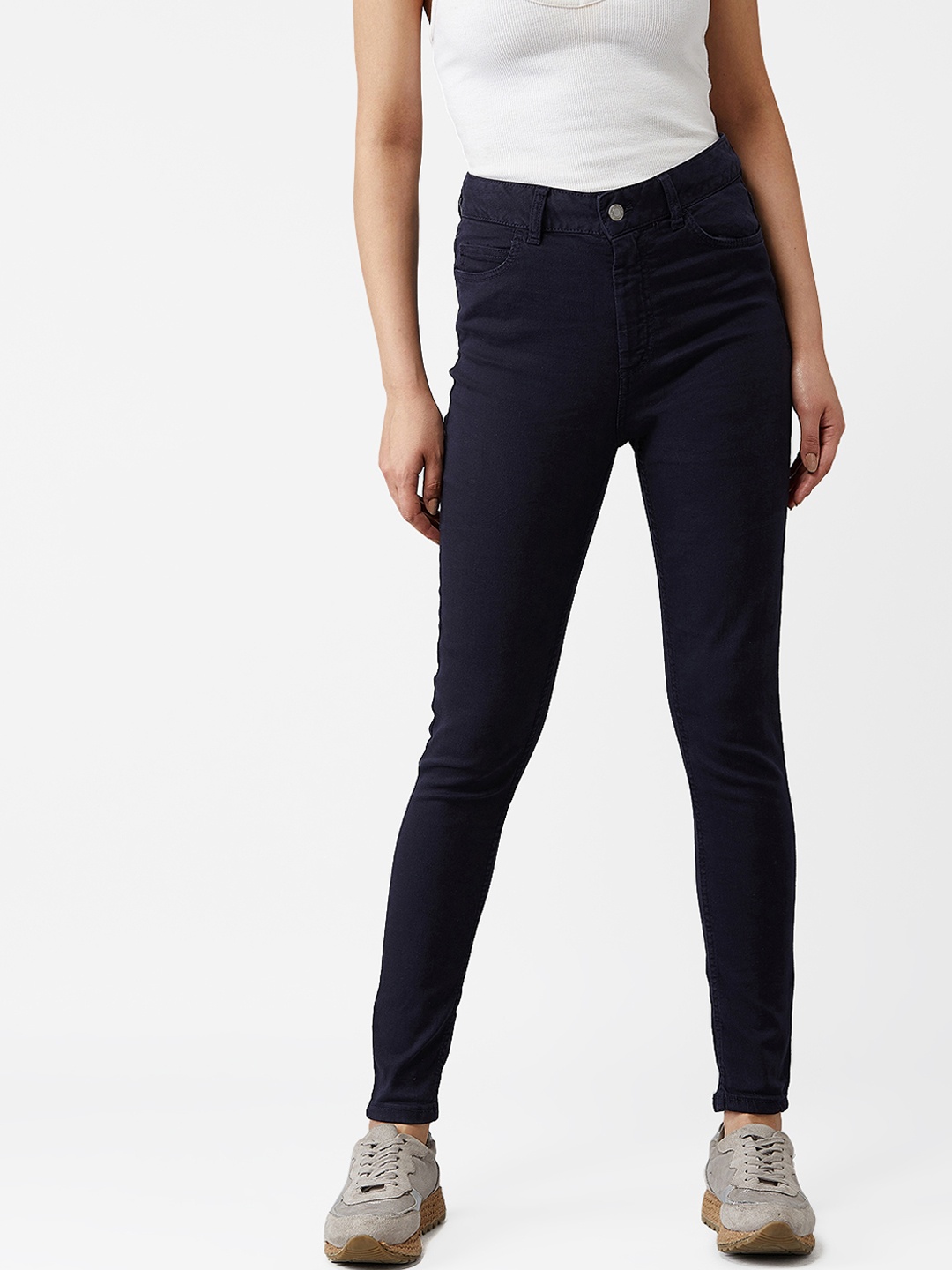 

Kotty Women Blue Skinny Fit High-Rise Clean Look Jeans