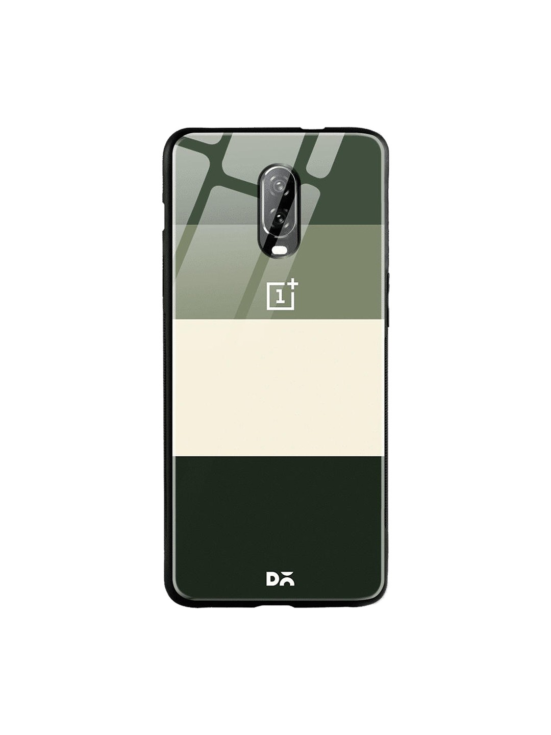 

DailyObjects Green & Beige Quad OnePlus 6T Glass Case