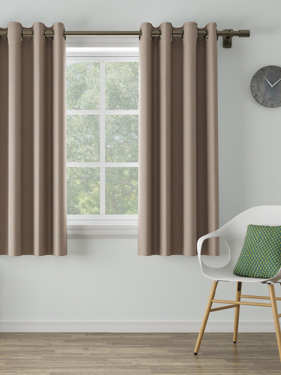 

DDecor Beige Single Window Curtain