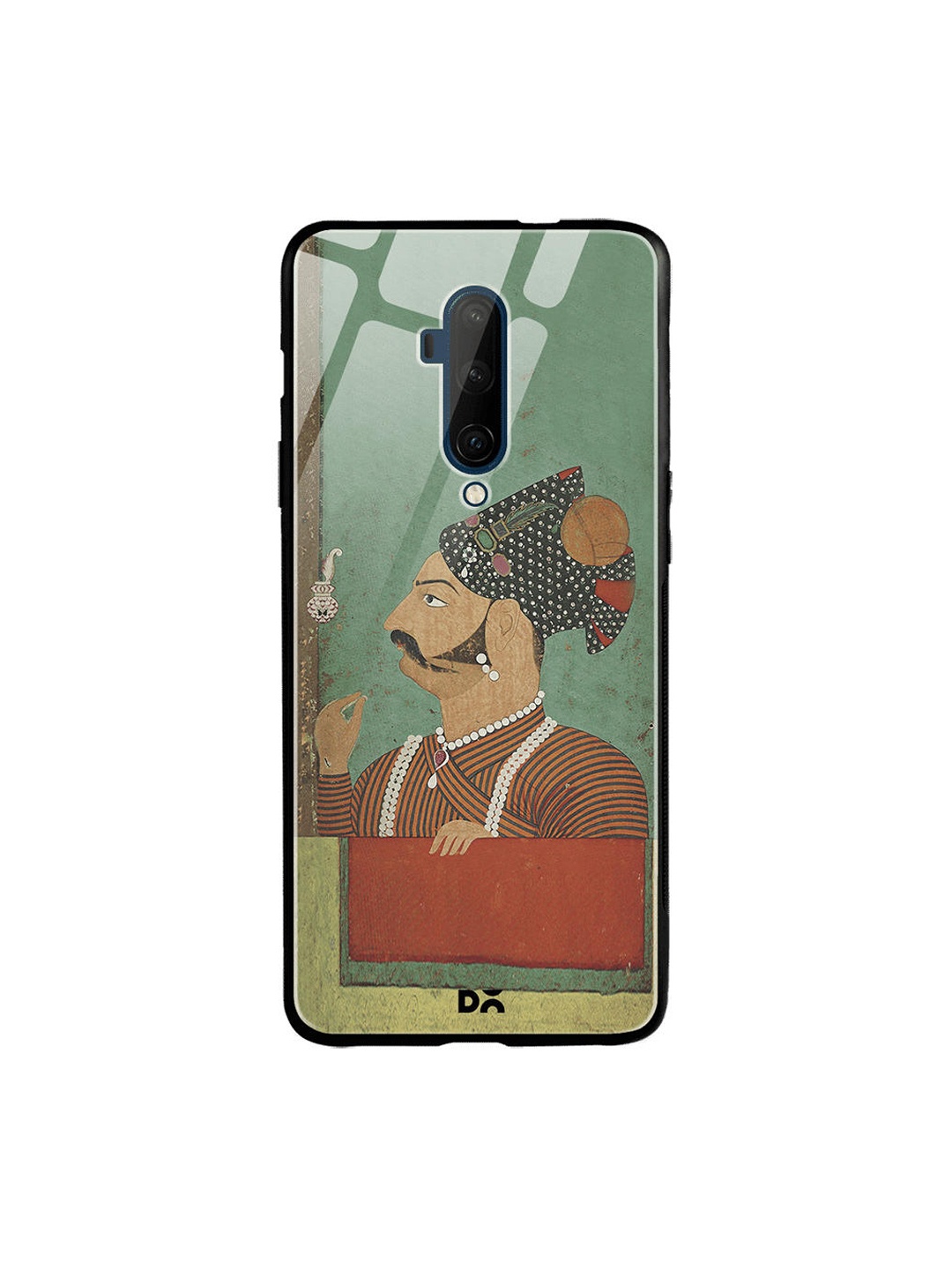 

DailyObjects Green & Beige Rajput Facial Hair OnePlus 7T Pro Glass Case