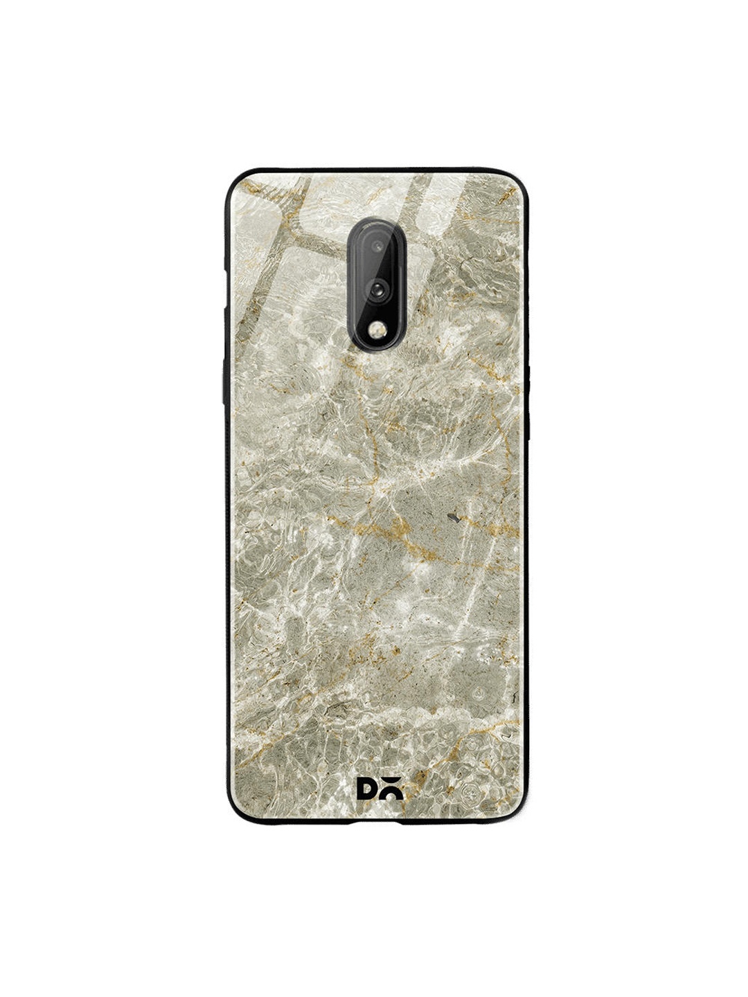 DailyObjects Grey Marble OnePlus 7 Glass Case