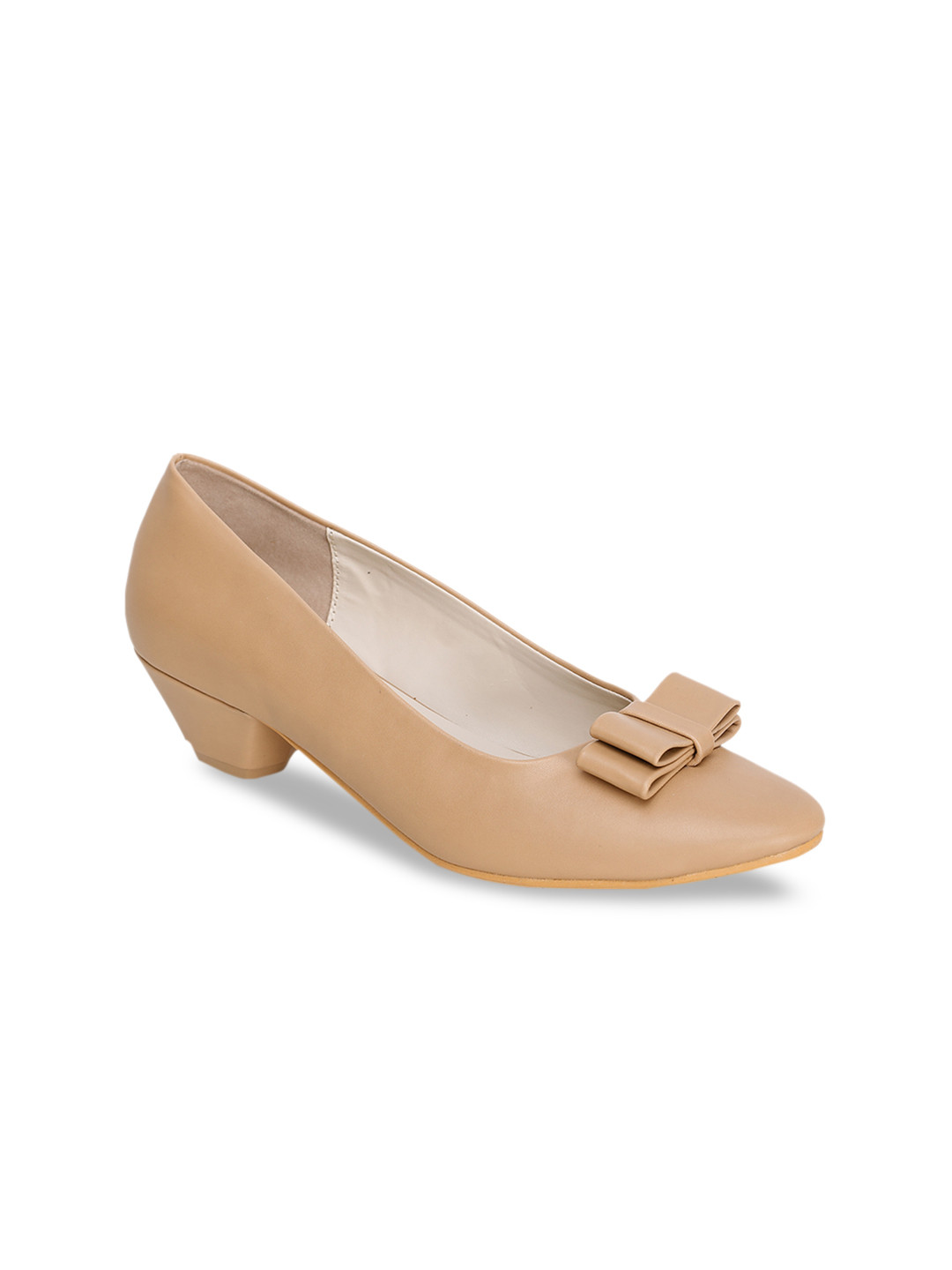

Liberty Women Beige Solid PU Ballerinas