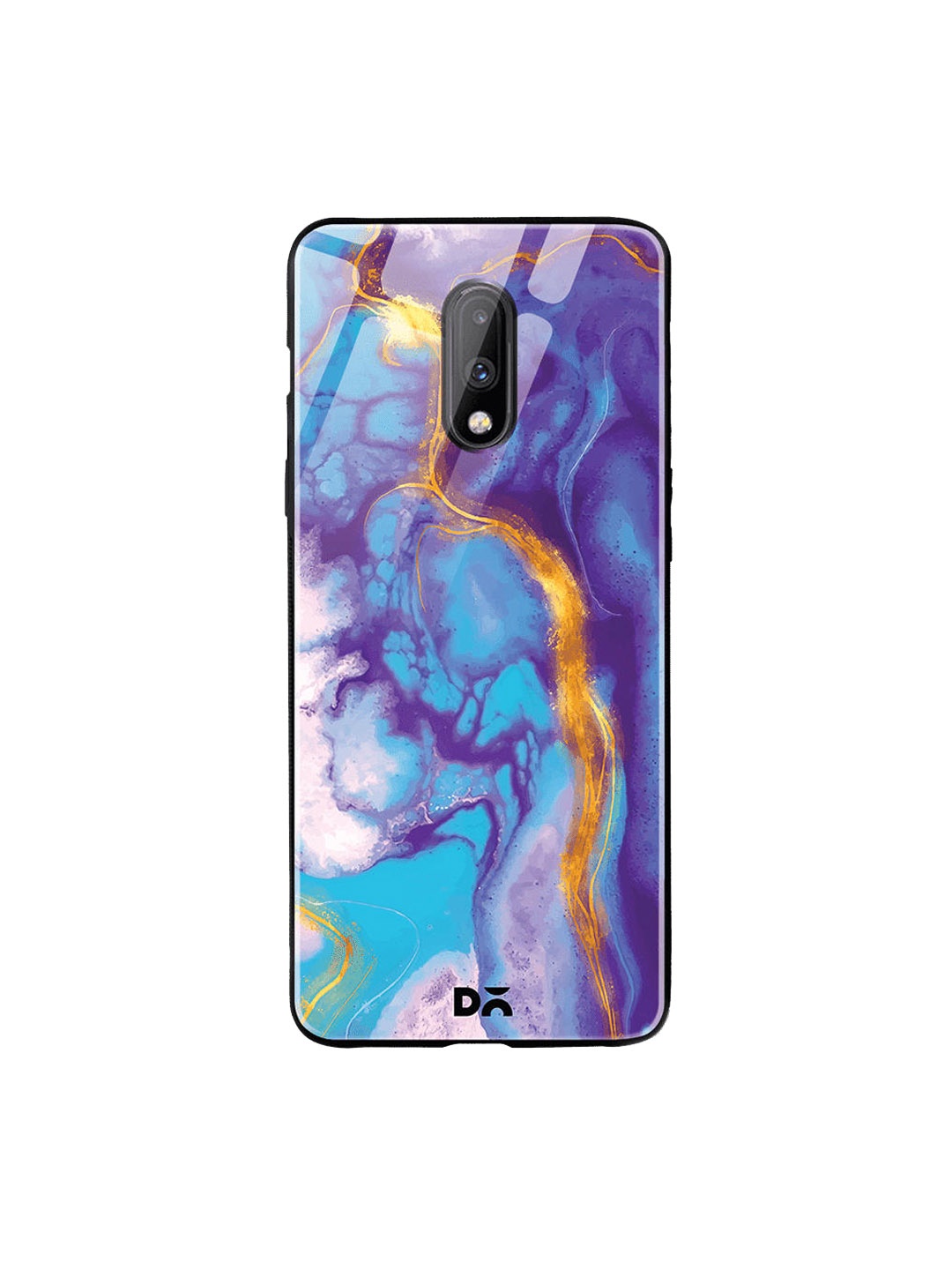

DailyObjects Purple & Blue Thunder OnePlus 7 Marble Glass Cover
