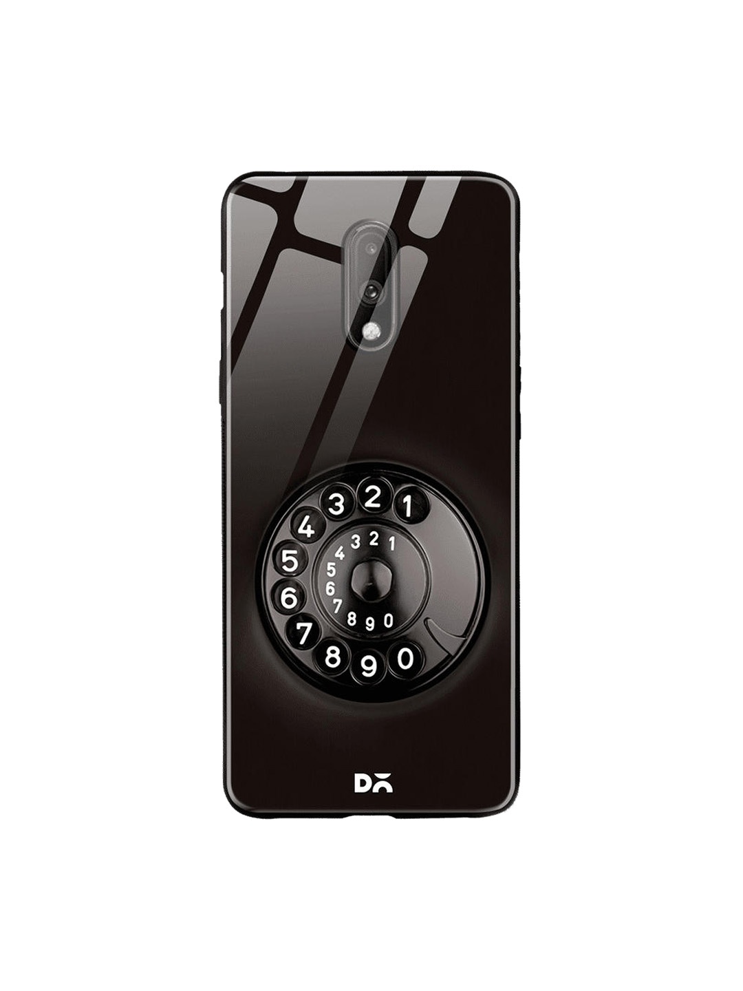 

DailyObjects Black & White Dialer OnePlus 7 Glass Mobile Case