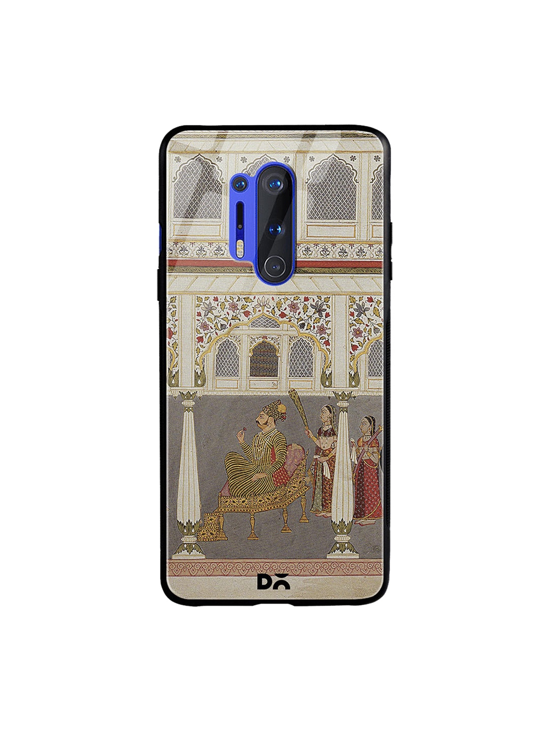 

DailyObjects Grey & Brown Durbar OnePlus 8 Pro Glass Case