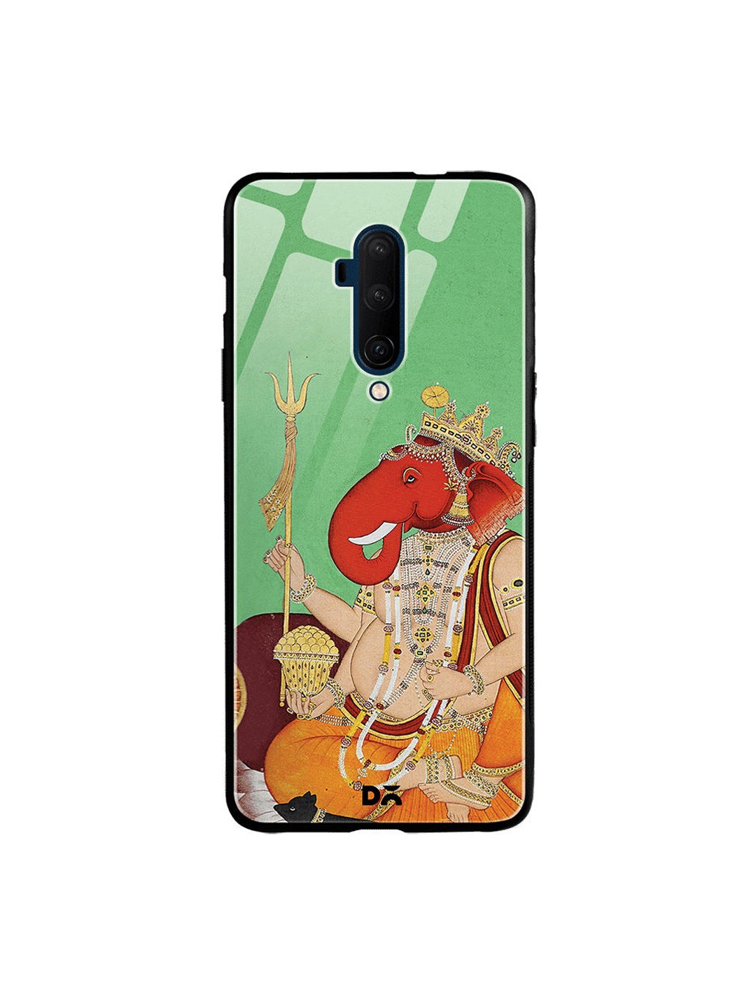 

DailyObjects Green & Red Divine Ganesha OnePlus 7 Pro Glass Case