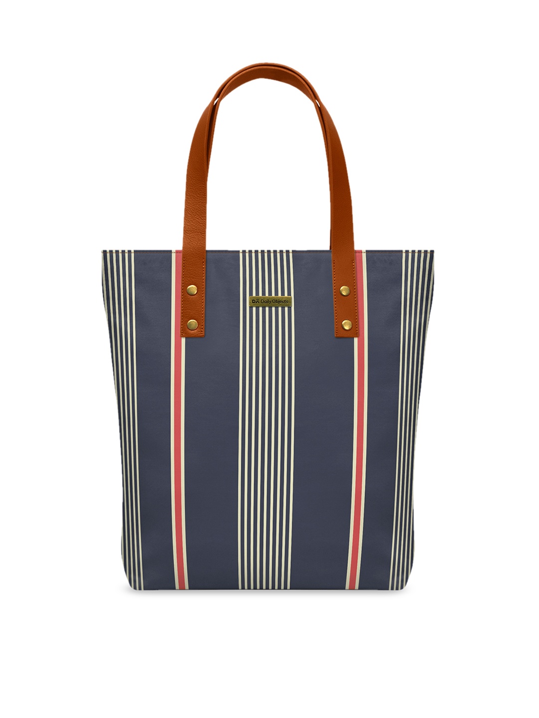 

DailyObjects Multicoloured Striped Tote Bag, Multi