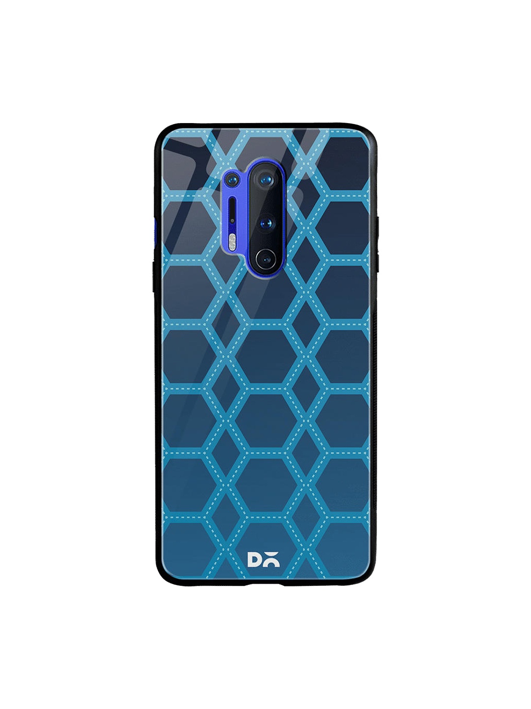 

DailyObjects Blue Nebula Honeycomb OnePlus 8 Pro Glass Case