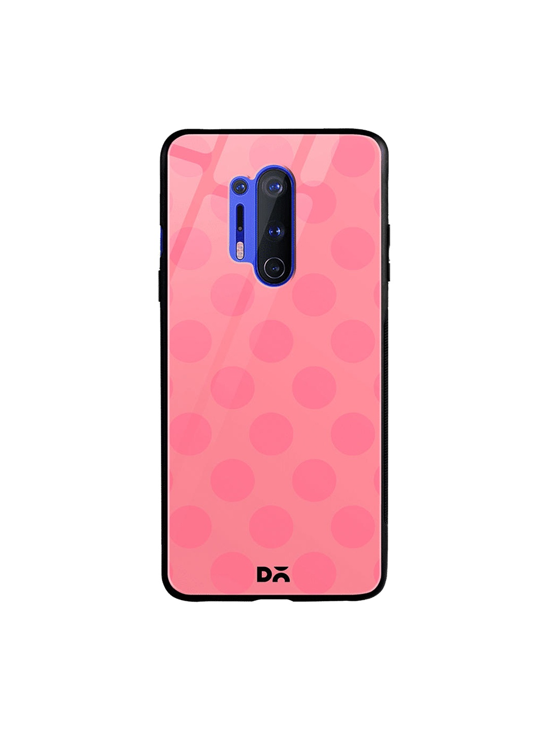 

DailyObjects Pink Polka OnePlus 8 Pro Glass Cover