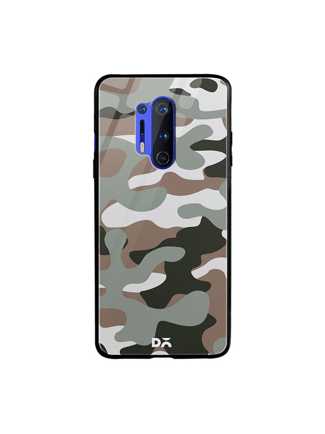 

DailyObjects Brown & Grey Camouflage Army OnePlus 8 Pro Glass Case