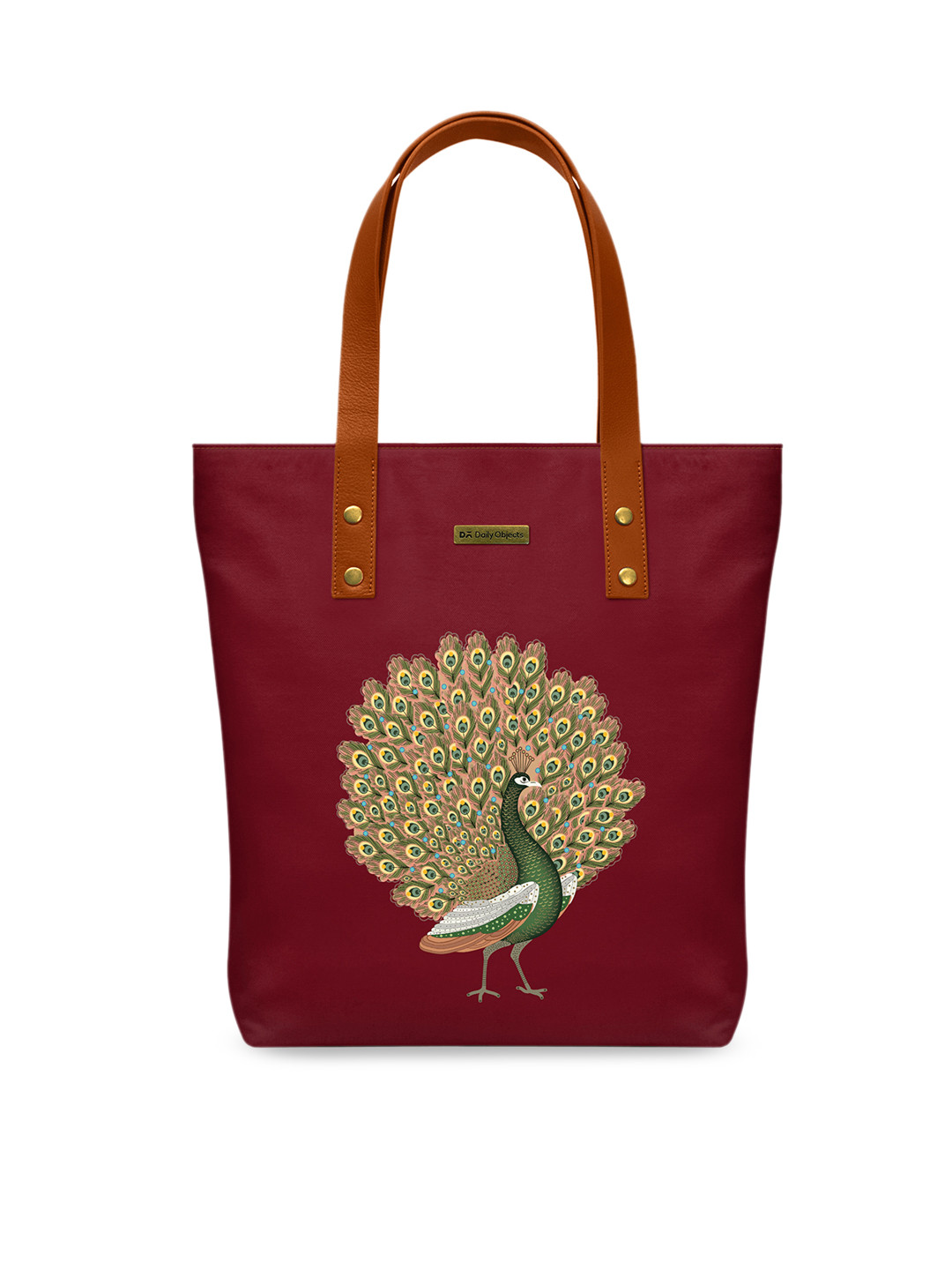 

DailyObjects Maroon & Gold-Toned Printed Shoulder Bag