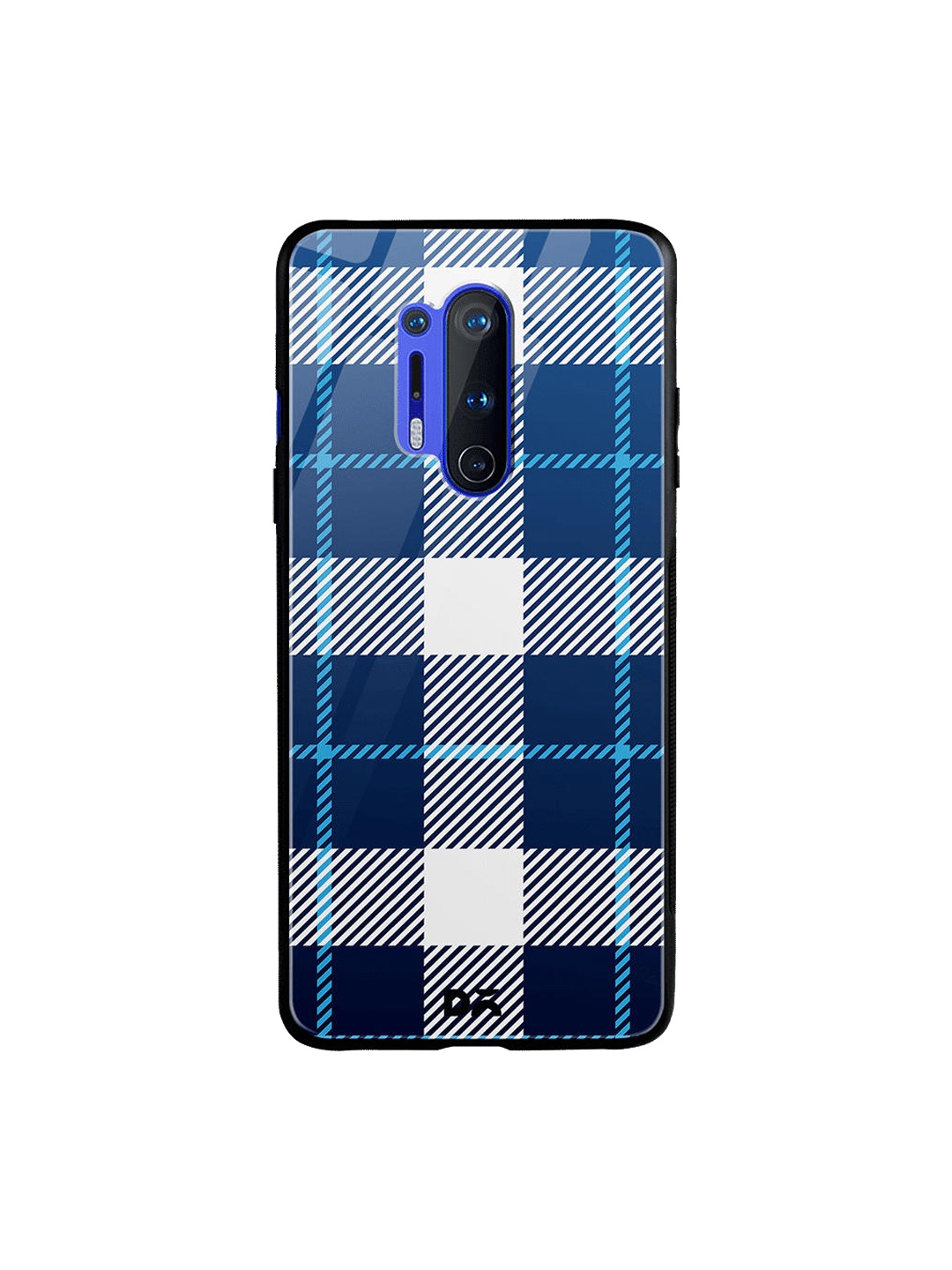 

DailyObjects Blue & White Nightfall Rope Checks OnePlus 8 Pro Glass Case