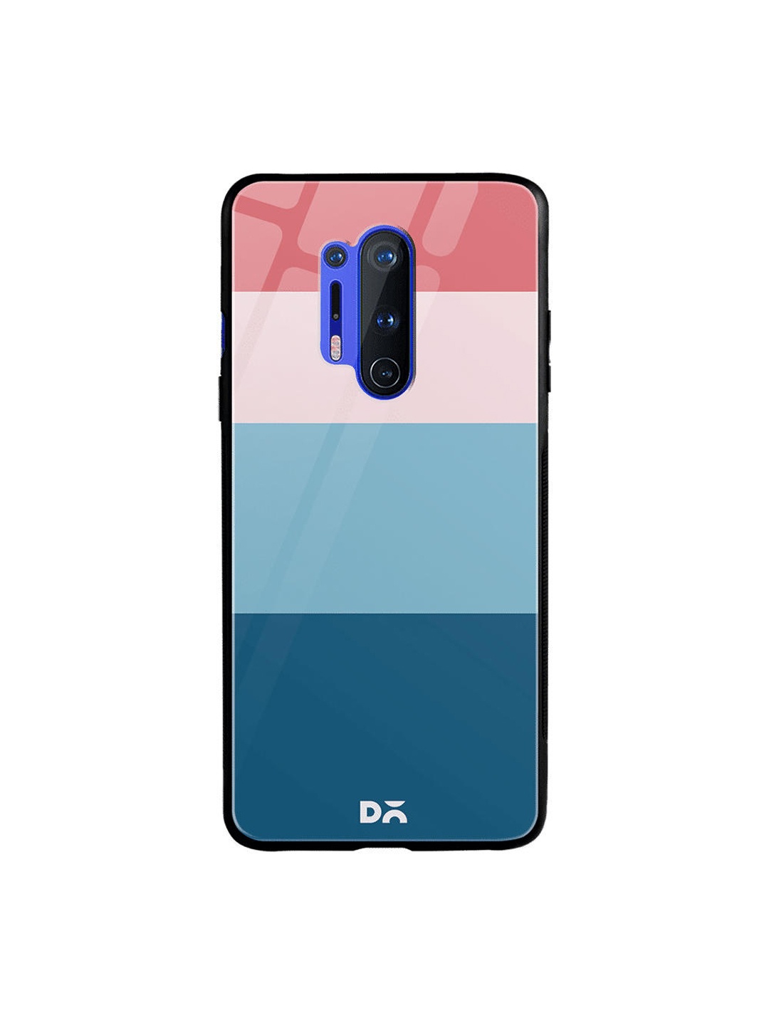 

DailyObjects Blue & Pink Candy Quad OnePlus 8 Pro Glass Case
