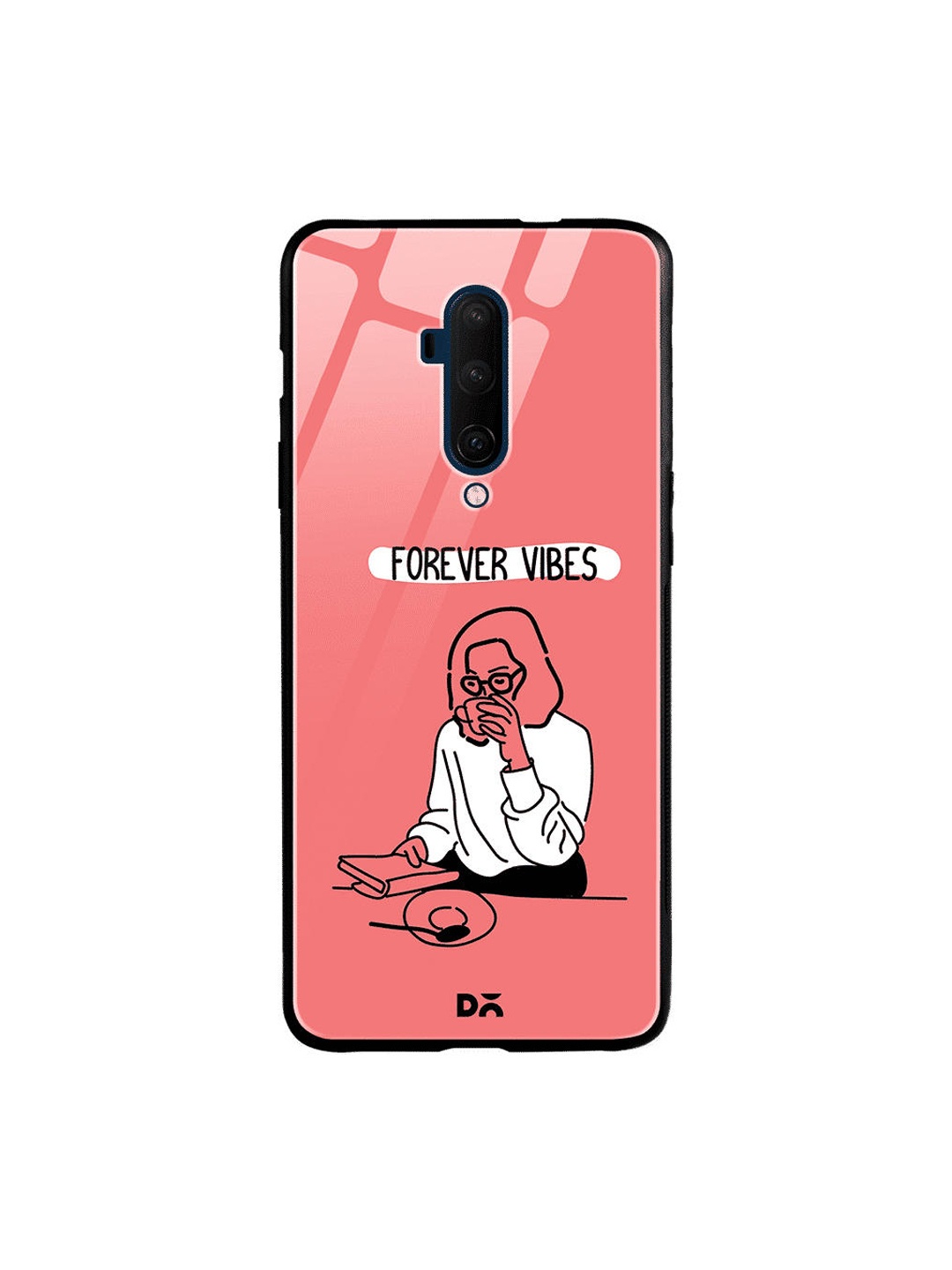 

DailyObjects Pink & White Forever Vibes OnePlus 7 Pro Glass Cover