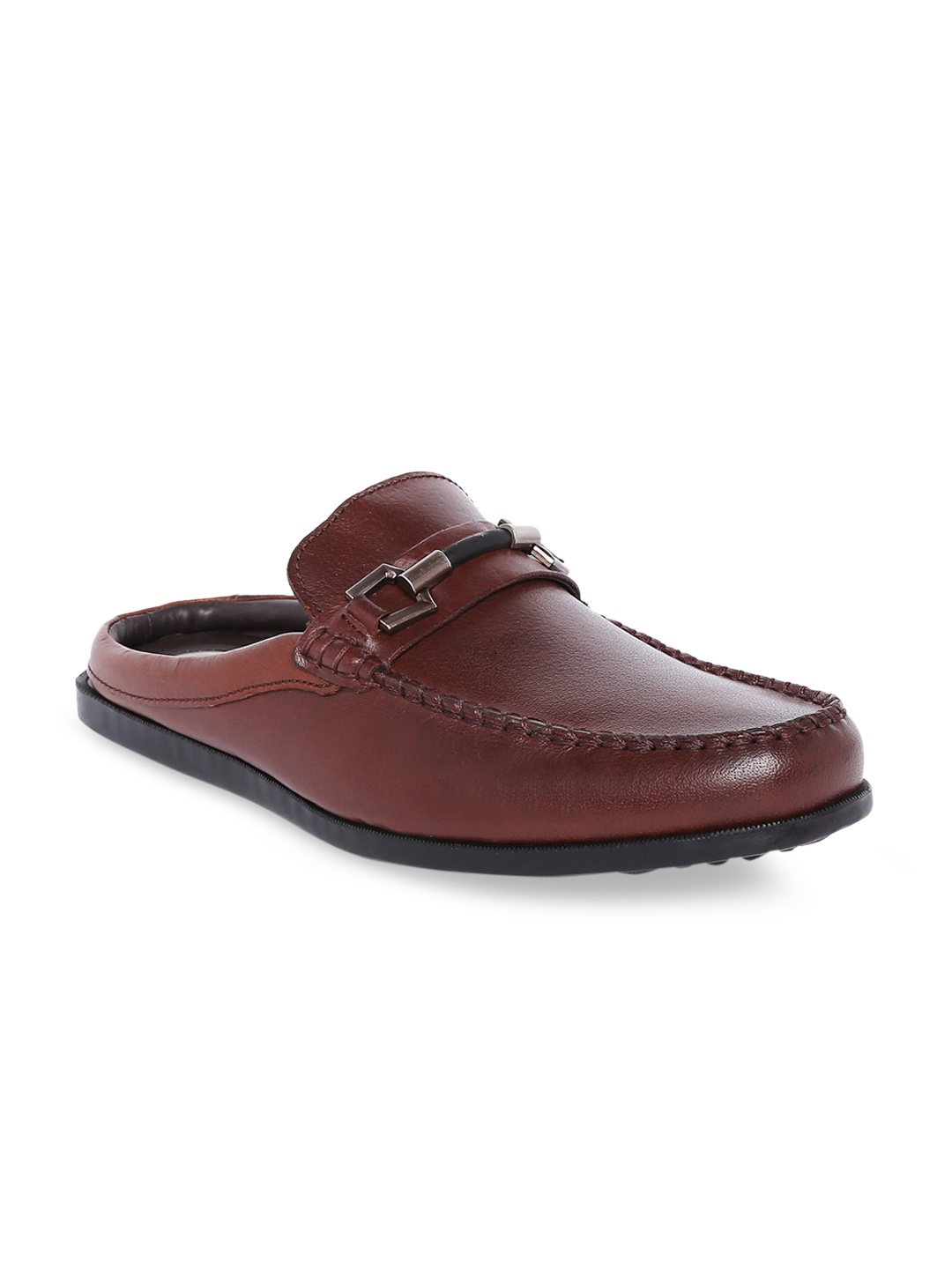 

Kenneth Cole Men Brown Solid Leather Formal Loafers