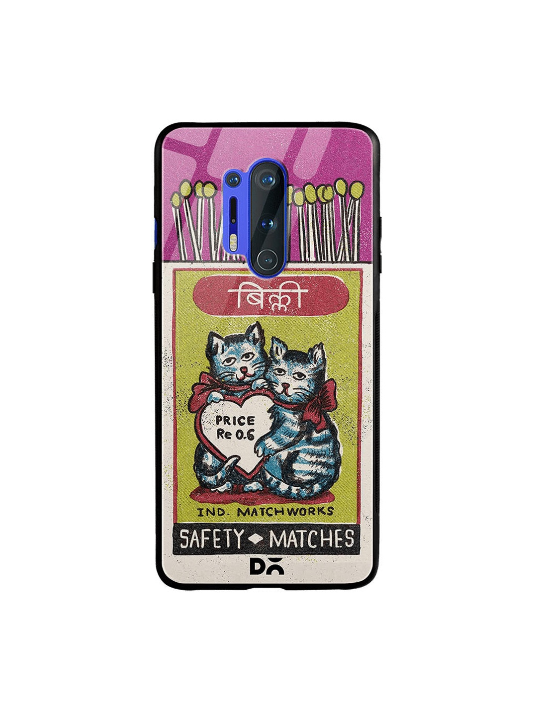 DailyObjects Purple & Green Billi Matchbox OnePlus 8 Pro Glass Case