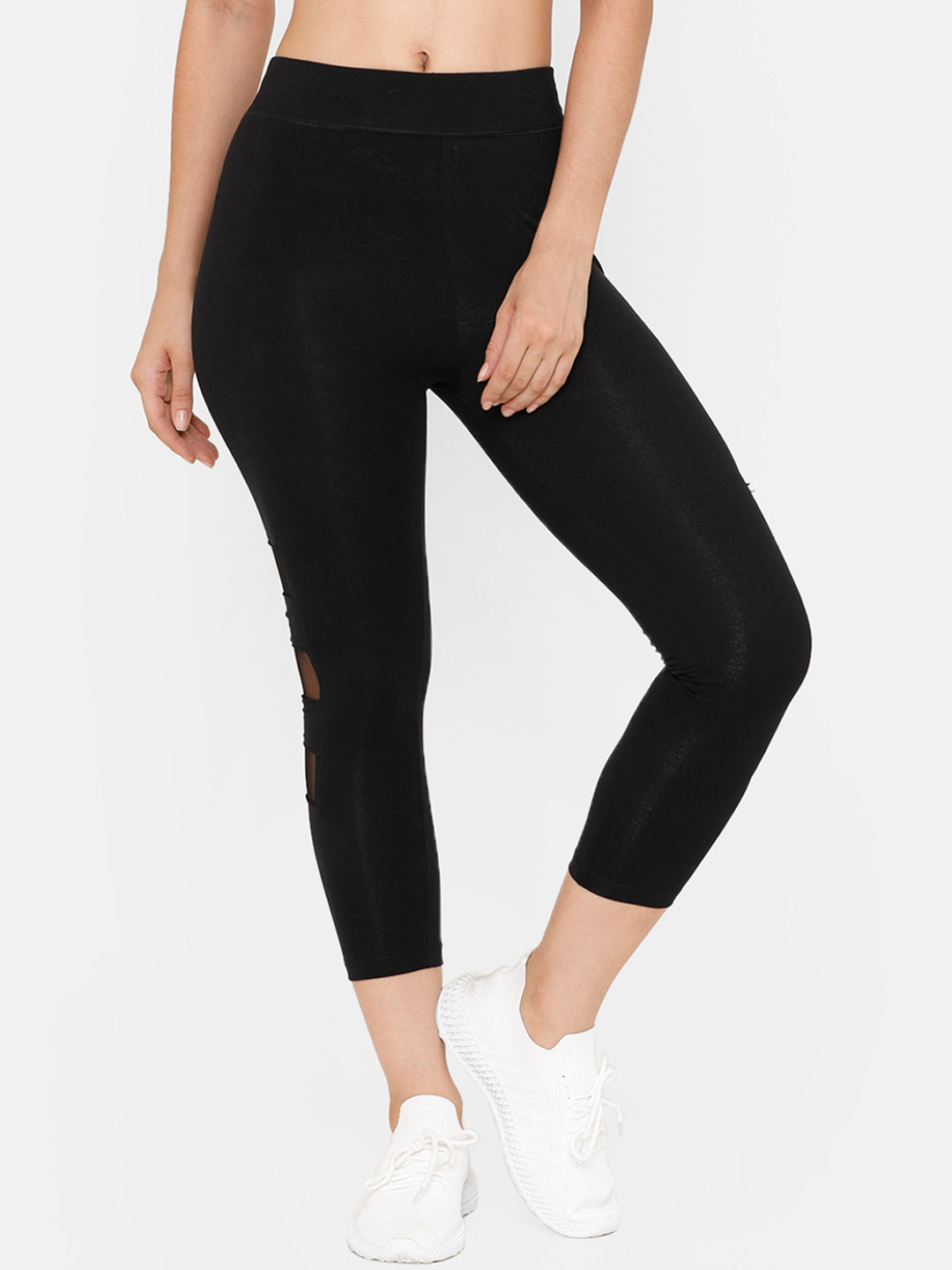 

De Moza Women Black Solid Leggings