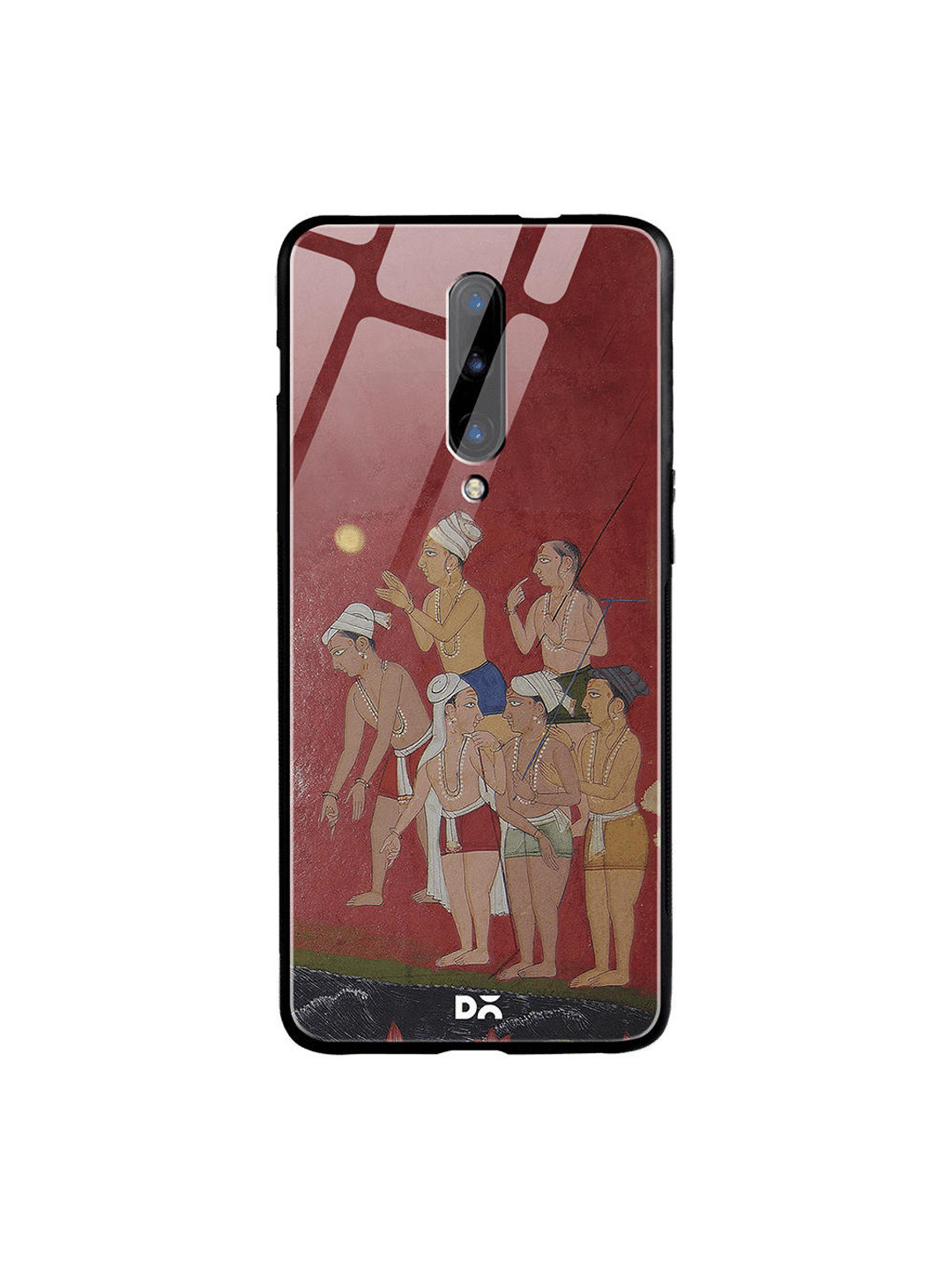 

DailyObjects Maroon & Beige Riverside OnePlus 7 Pro Glass Case