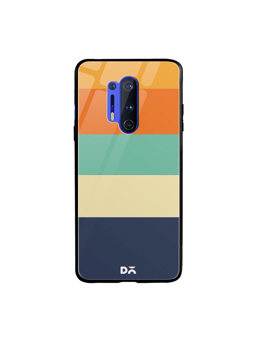 

DailyObjects Navy Blue & Beige Quin OnePlus 8 Pro Glass Mobile Case