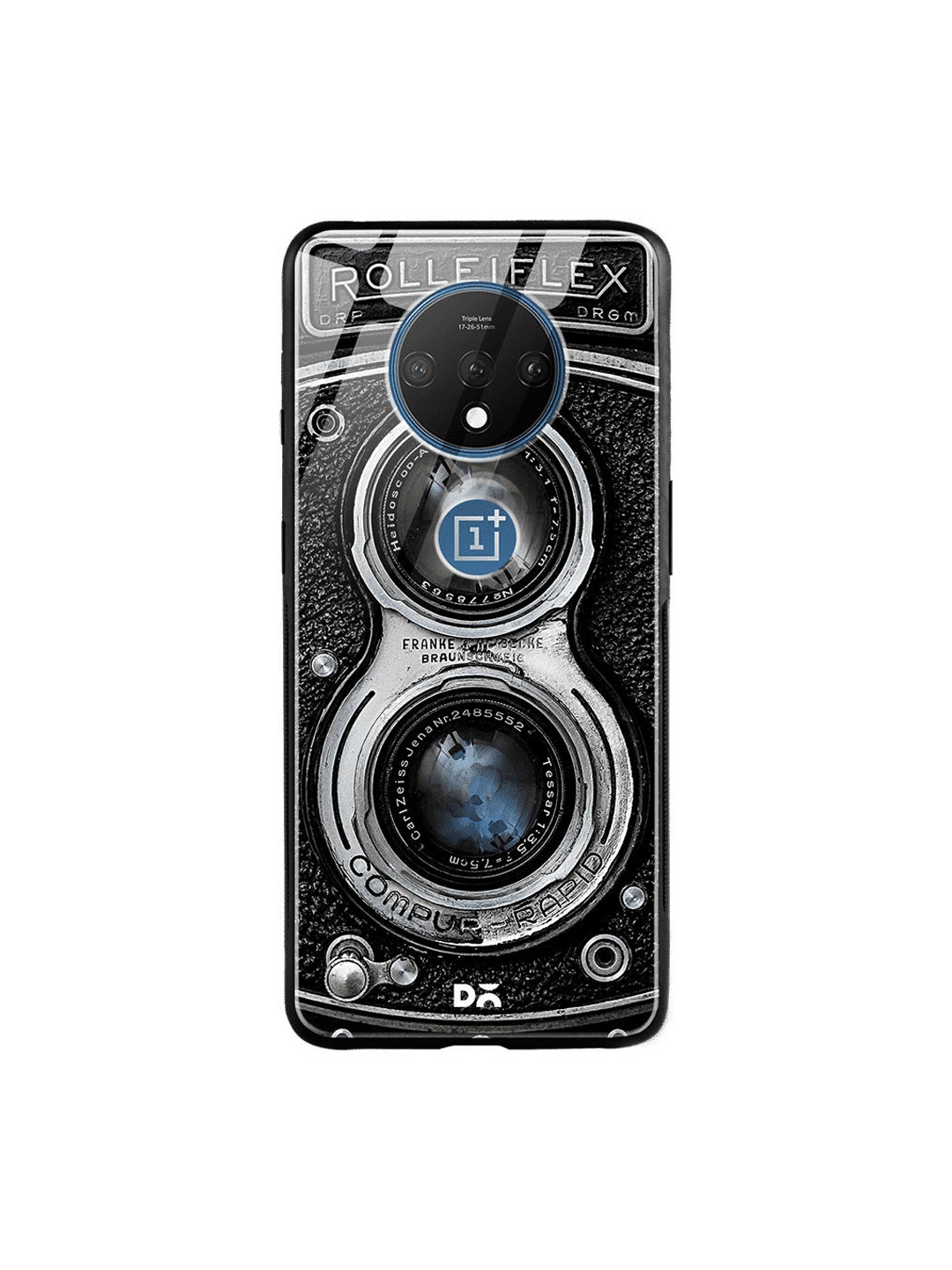 

DailyObjects Black & Grey Flex Camera OnePlus 7T Glass Case