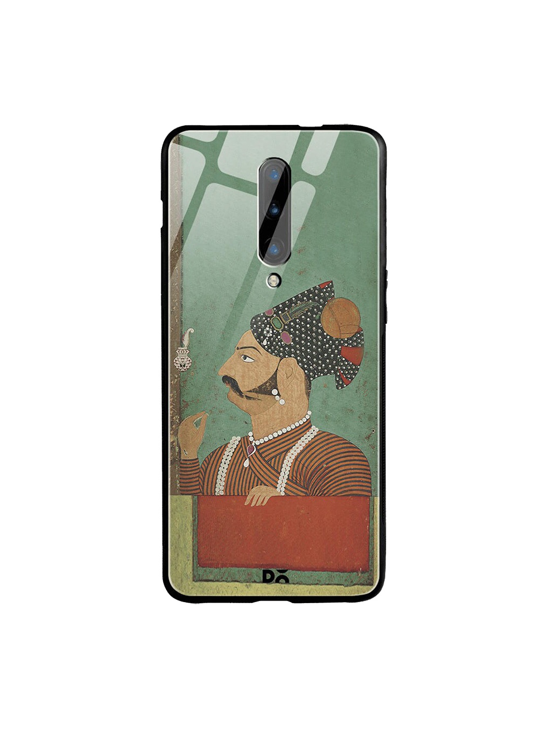 

DailyObjects Green & Black Rajput Facial Hair OnePlus 7 Pro Glass Case
