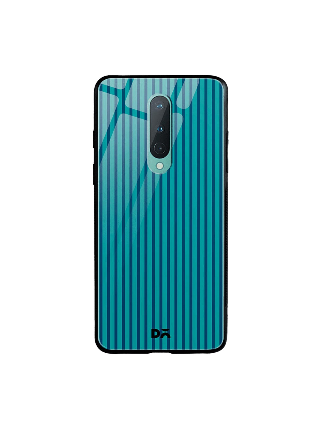 

DailyObjects Green & Blue Stripes OnePlus 8 Glass Cover