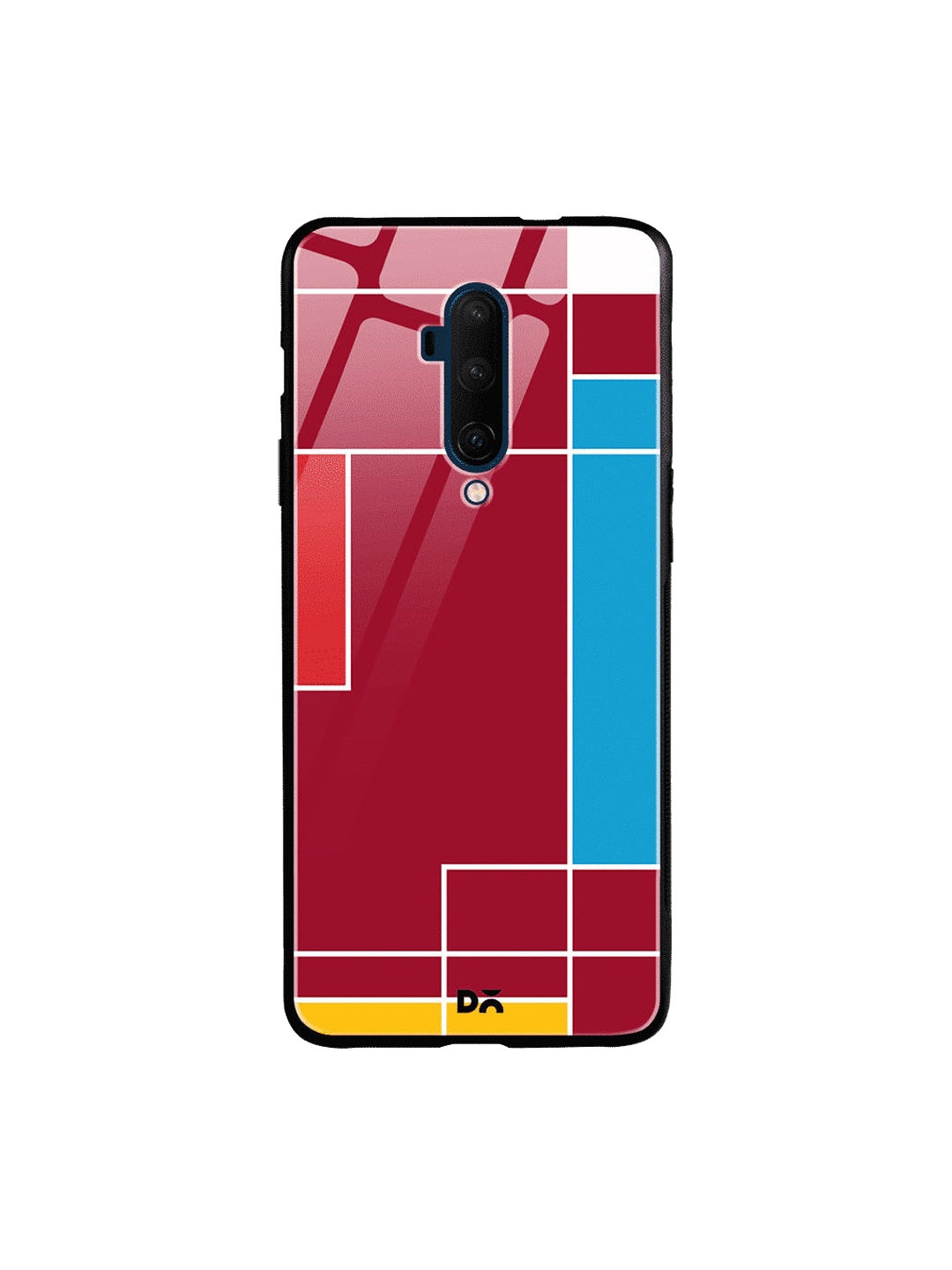 

DailyObjects Pink & Blue Brick Blocks OnePlus 7 Pro Glass Case