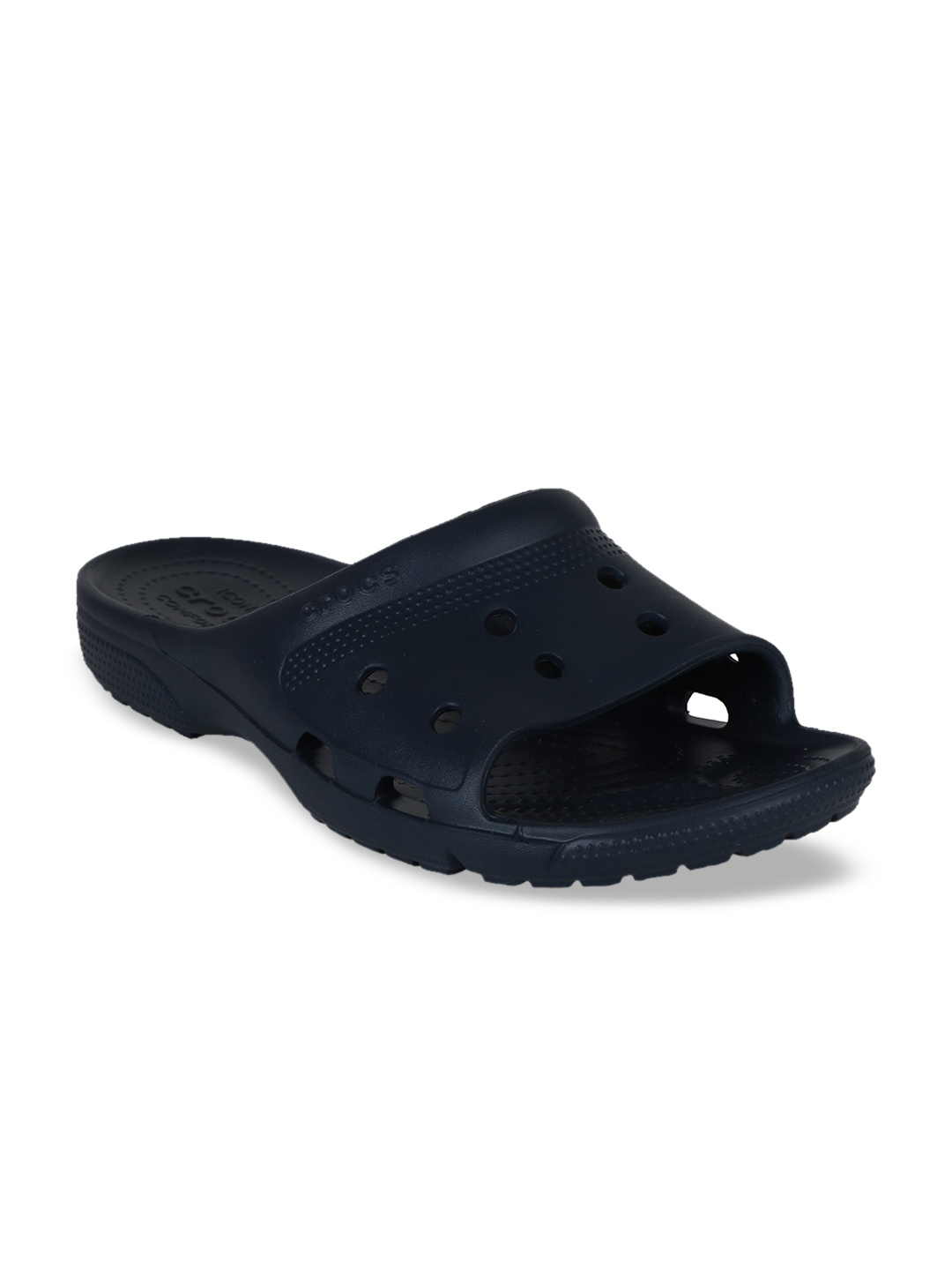 

Crocs Unisex Navy Blue Solid Sliders