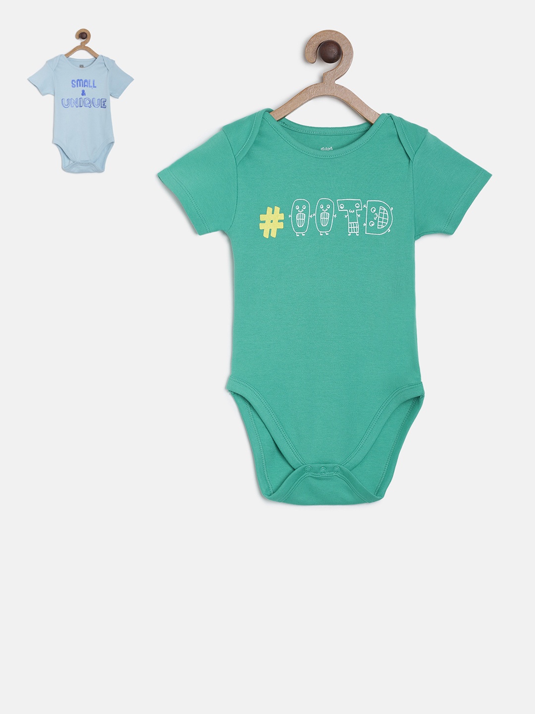 

MINI KLUB Newborn Boys Pack Of 2 Printed Bodysuits, Multi