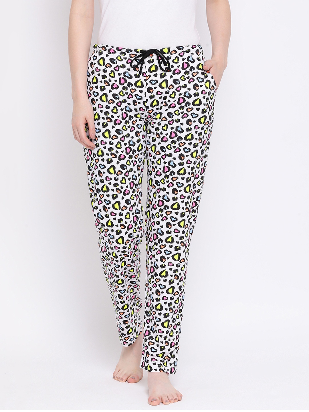 

Kanvin Women Multicolored Animal Print Lounge Pants, Multi