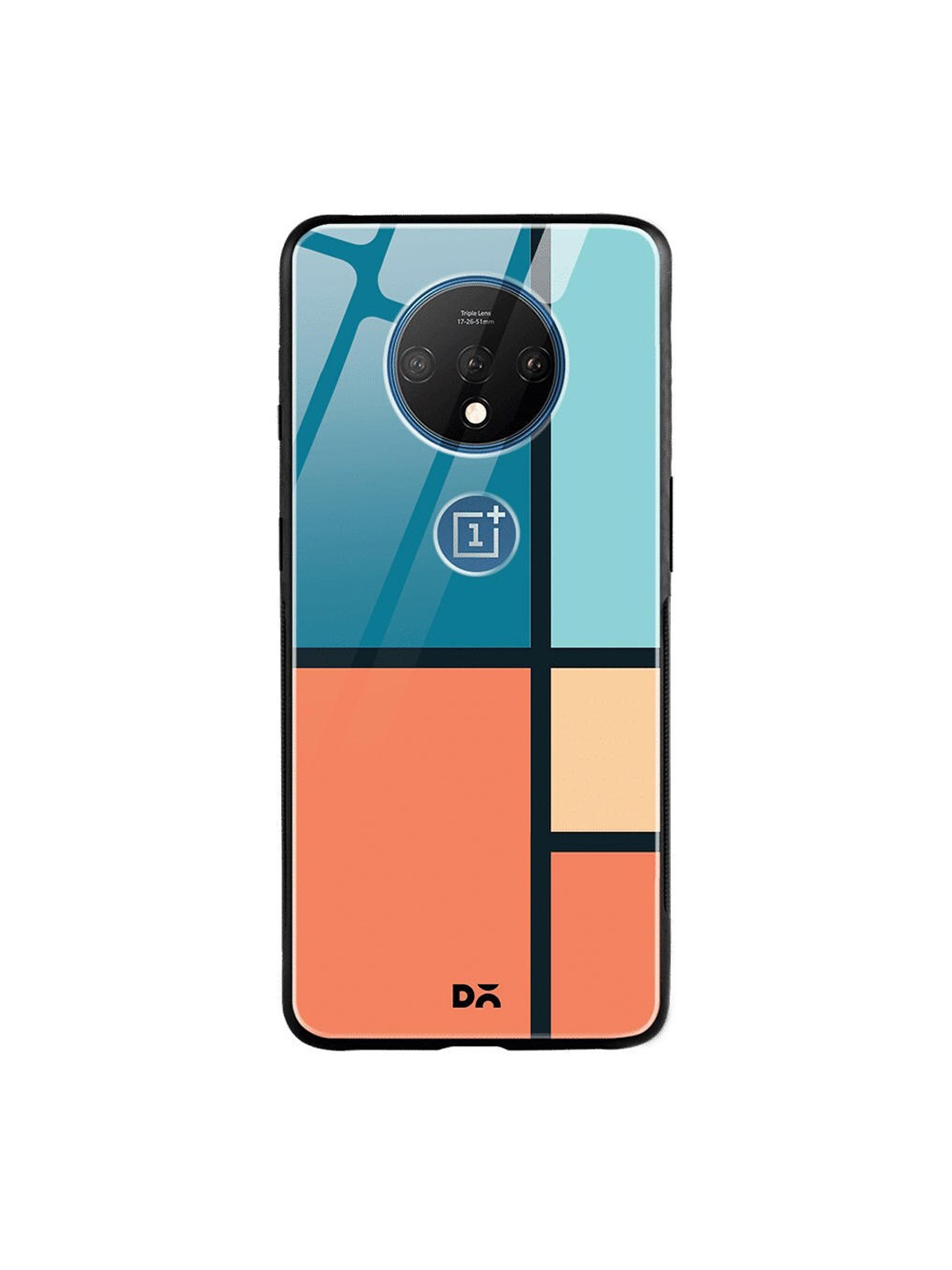 

DailyObjects Blue & Black Window OnePlus 7T Glass Cover