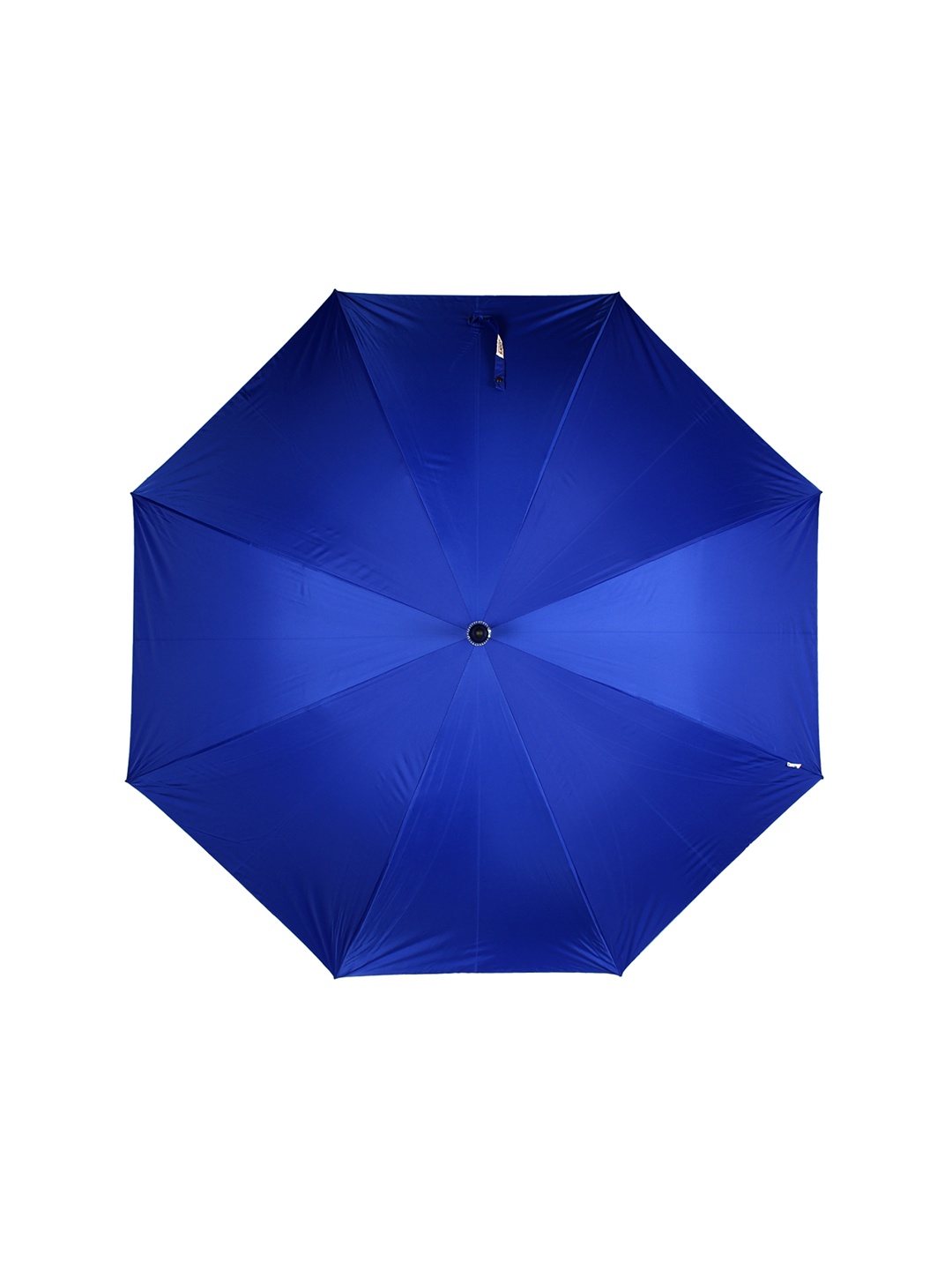 Johns Unisex Blue Solid Non-Foldable Woodking Umbrella