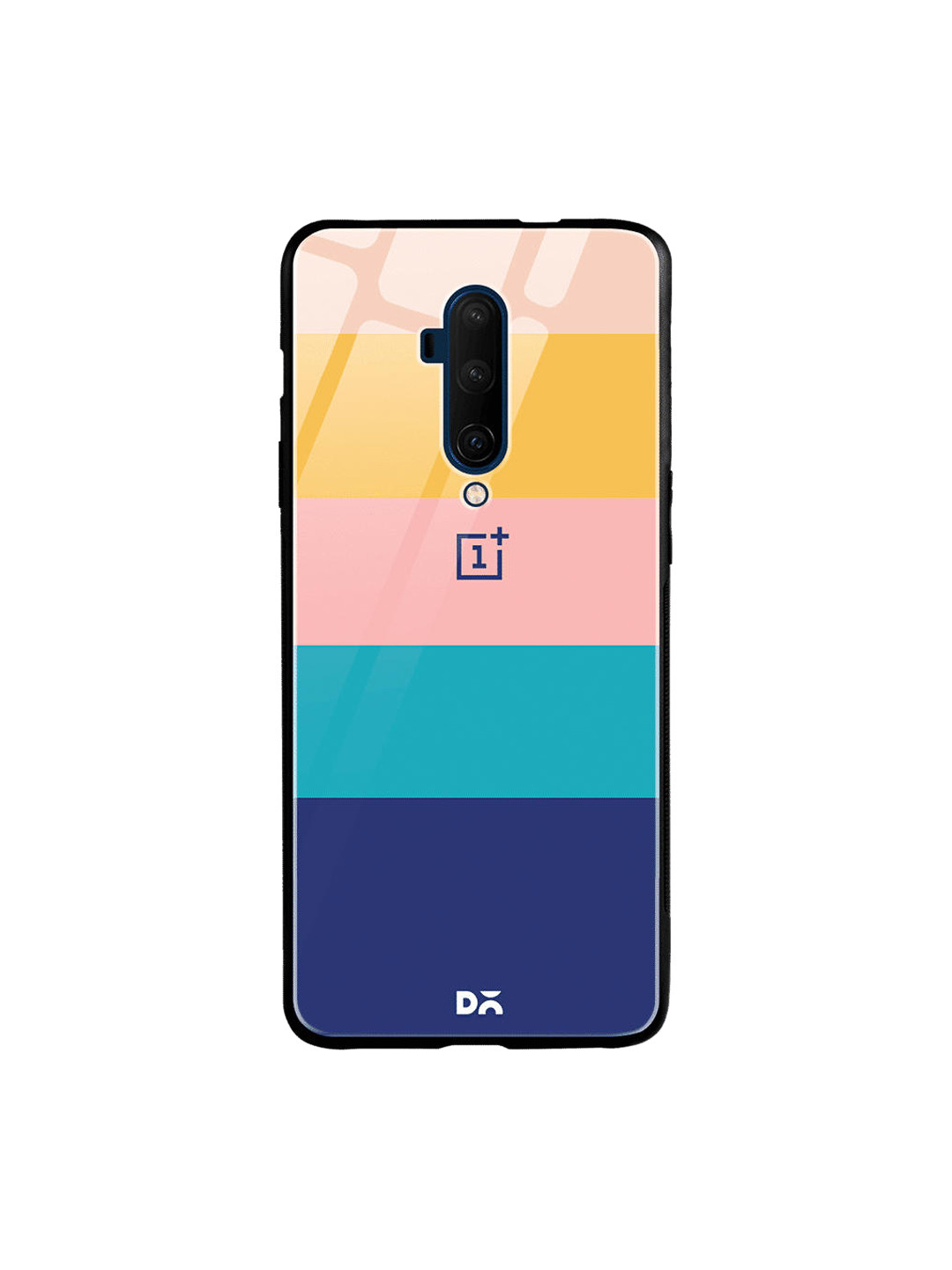 

DailyObjects Blue & Peach-Coloured Quin OnePlus 7T Pro Glass Case