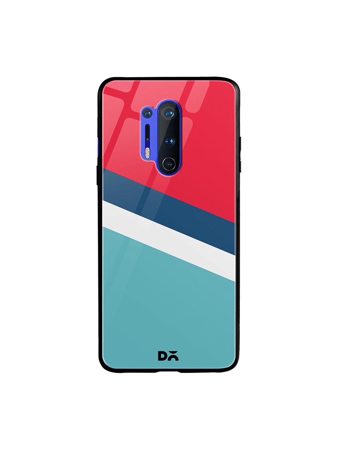 DailyObjects Red & Blue Winter Angles OnePlus 8 Pro Glass Case