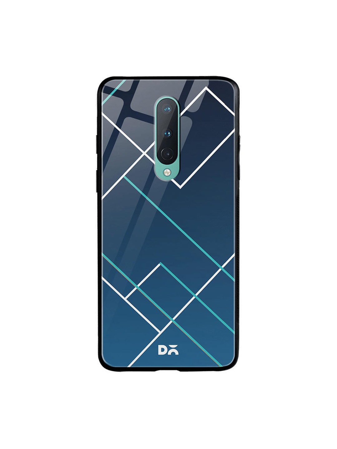 

DailyObjects Blue & White Nebula Tech Lines OnePlus 8 Glass Case