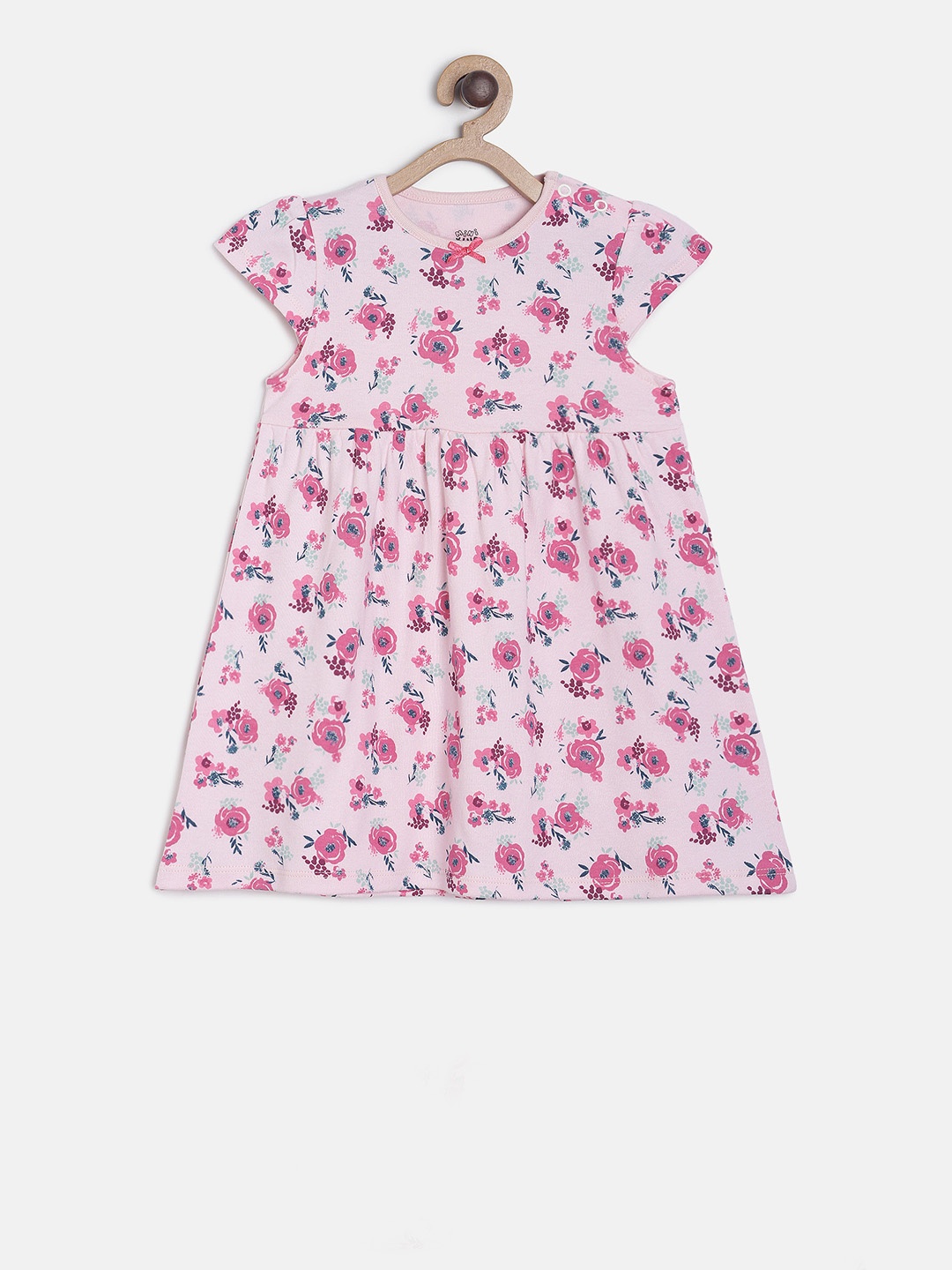 

MINI KLUB Girls Multicoloured Printed Empire Dress, Multi