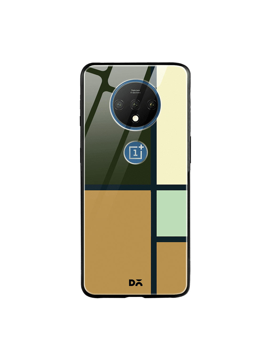 

DailyObjects Olive Green & Brown Window OnePlus 7T Glass Case