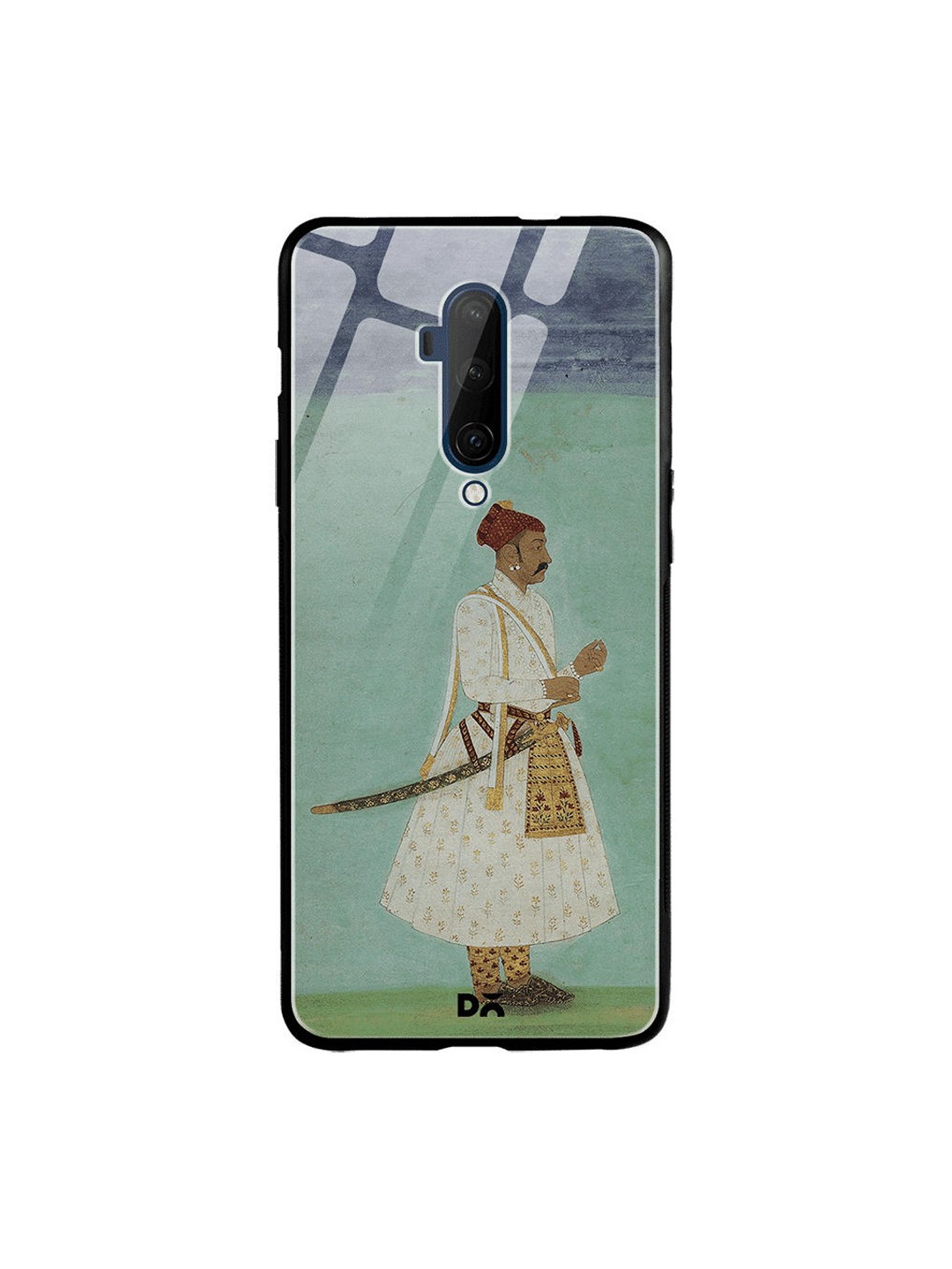 

DailyObjects Green & Blue Rajput Warrior Full OnePlus 7T Pro Glass Case